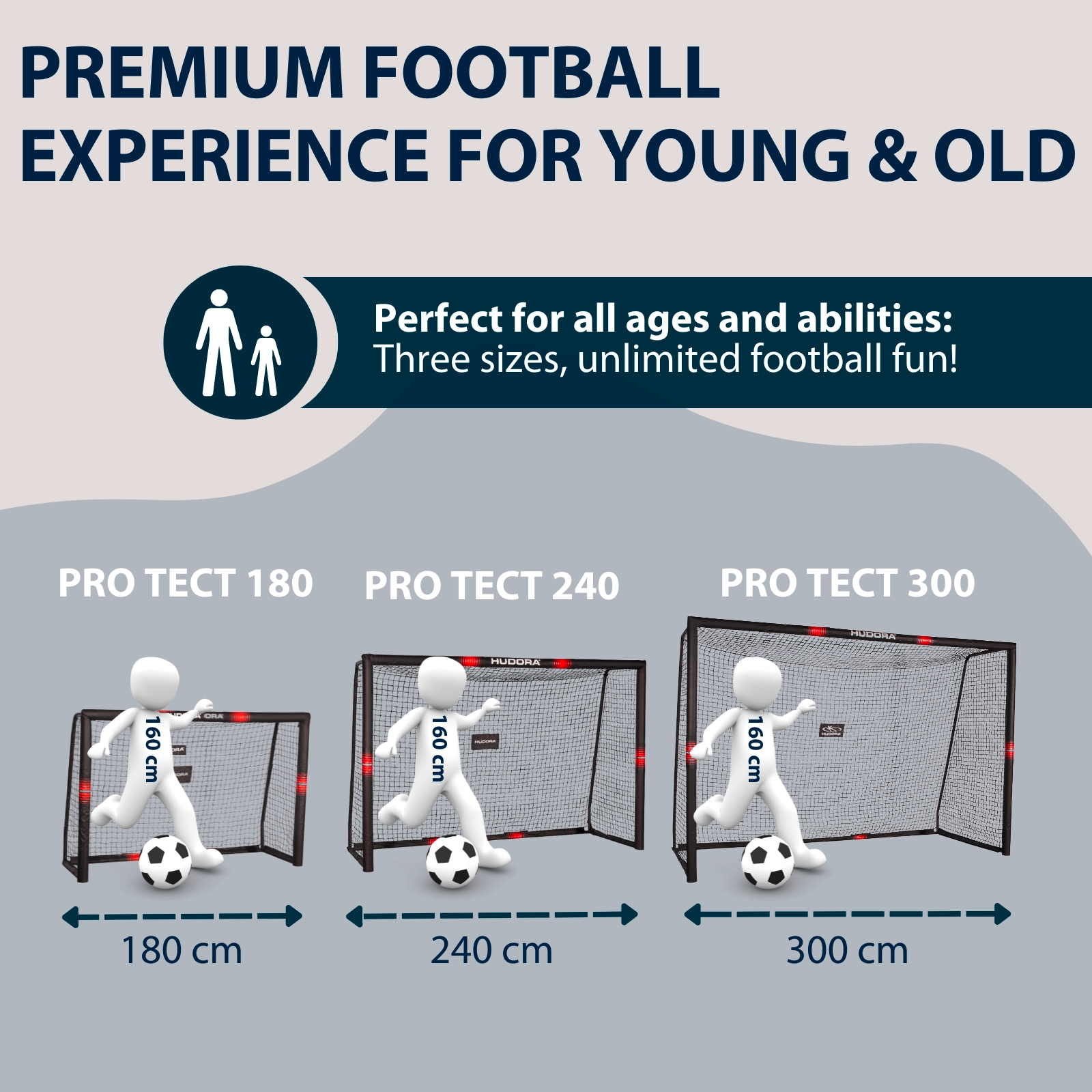 HUDORA Football Goal Pro Tect 180, image 3 from 7