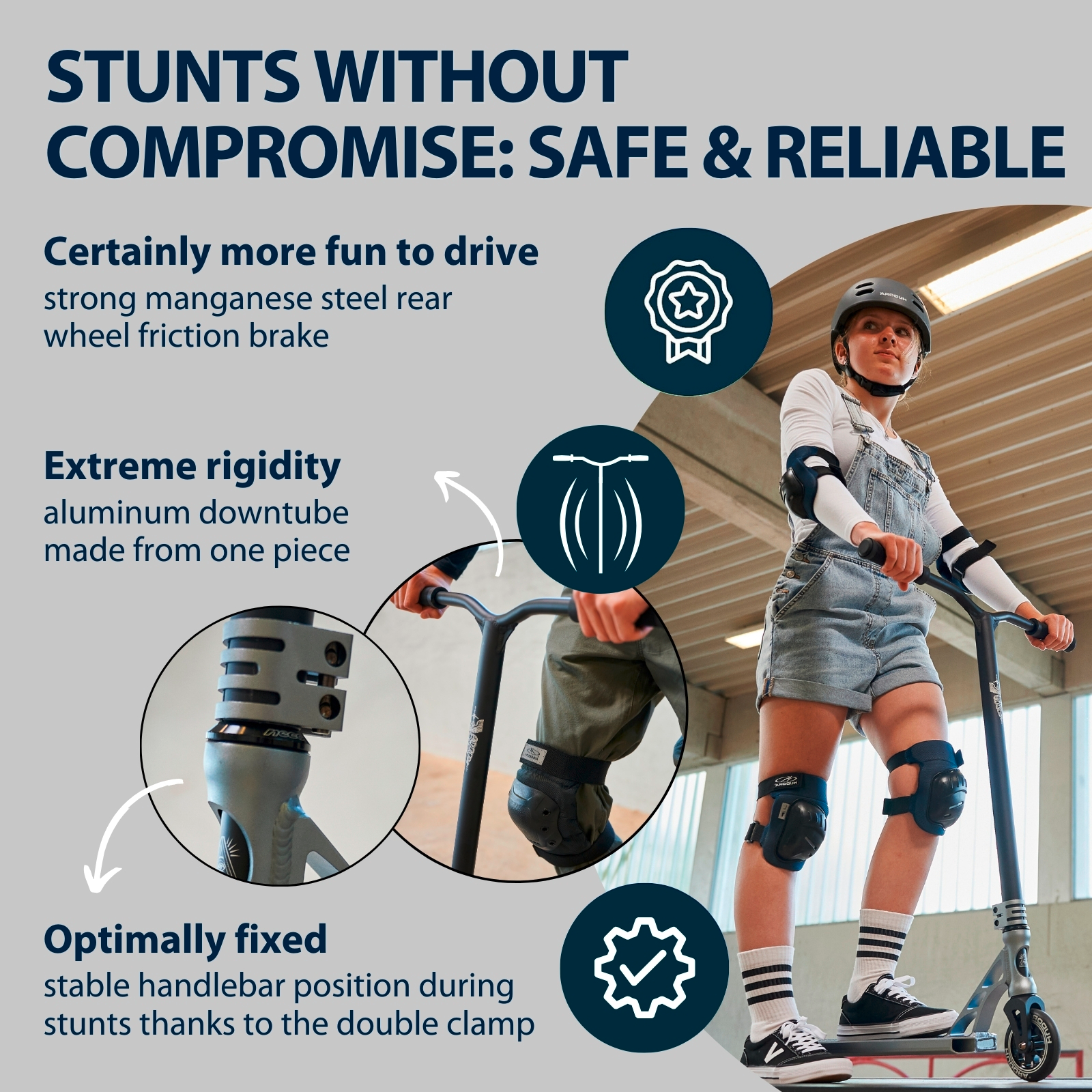 HUDORA Stunt Scooter 360 Pro, anthracite, image 5 from 7