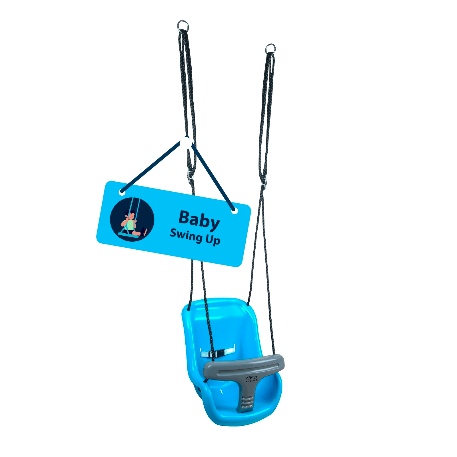 HUDORA Babyhochschaukel blau/grau, image 1 from 7