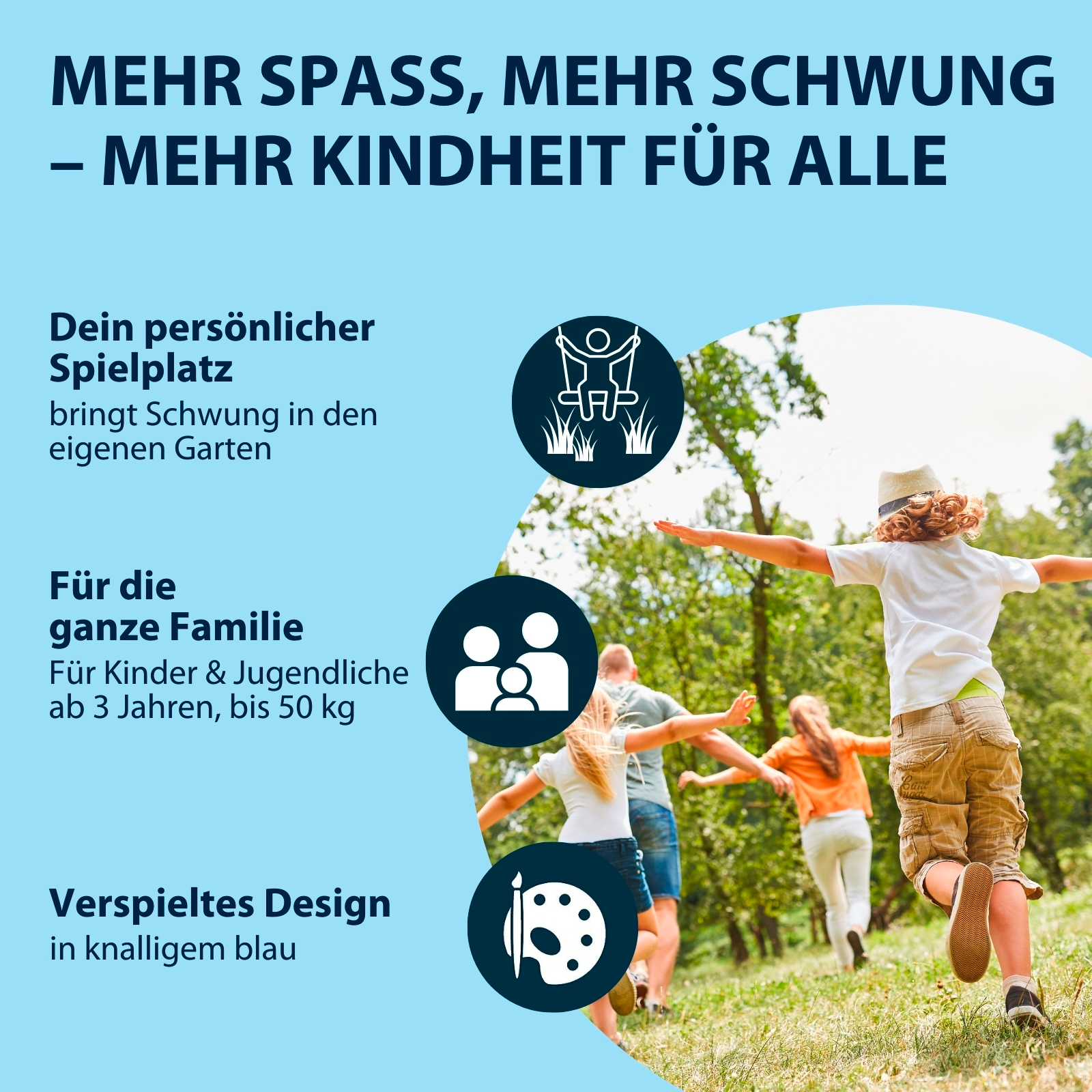 HUDORA Kunststoffbrettschaukel, blau, Bild 5 von 6
