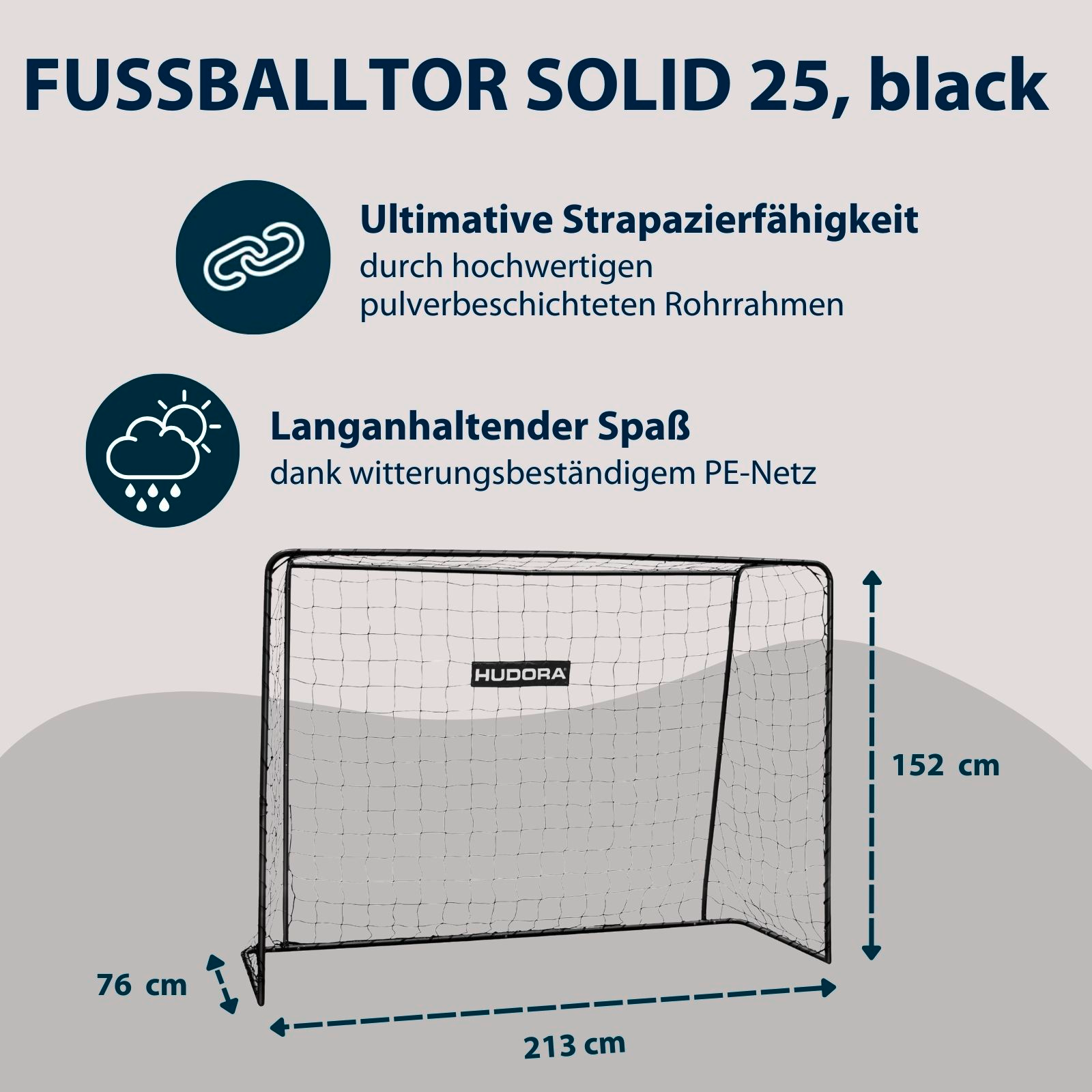 HUDORA Fußballtor Solid 25, Bild 2 von 7