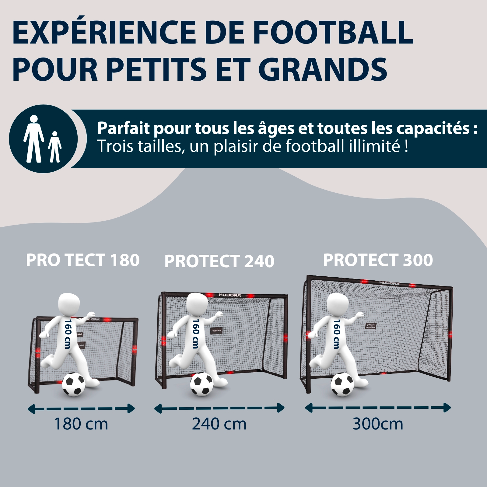 HUDORA Football Goal Pro Tect 300, image 3 from 7