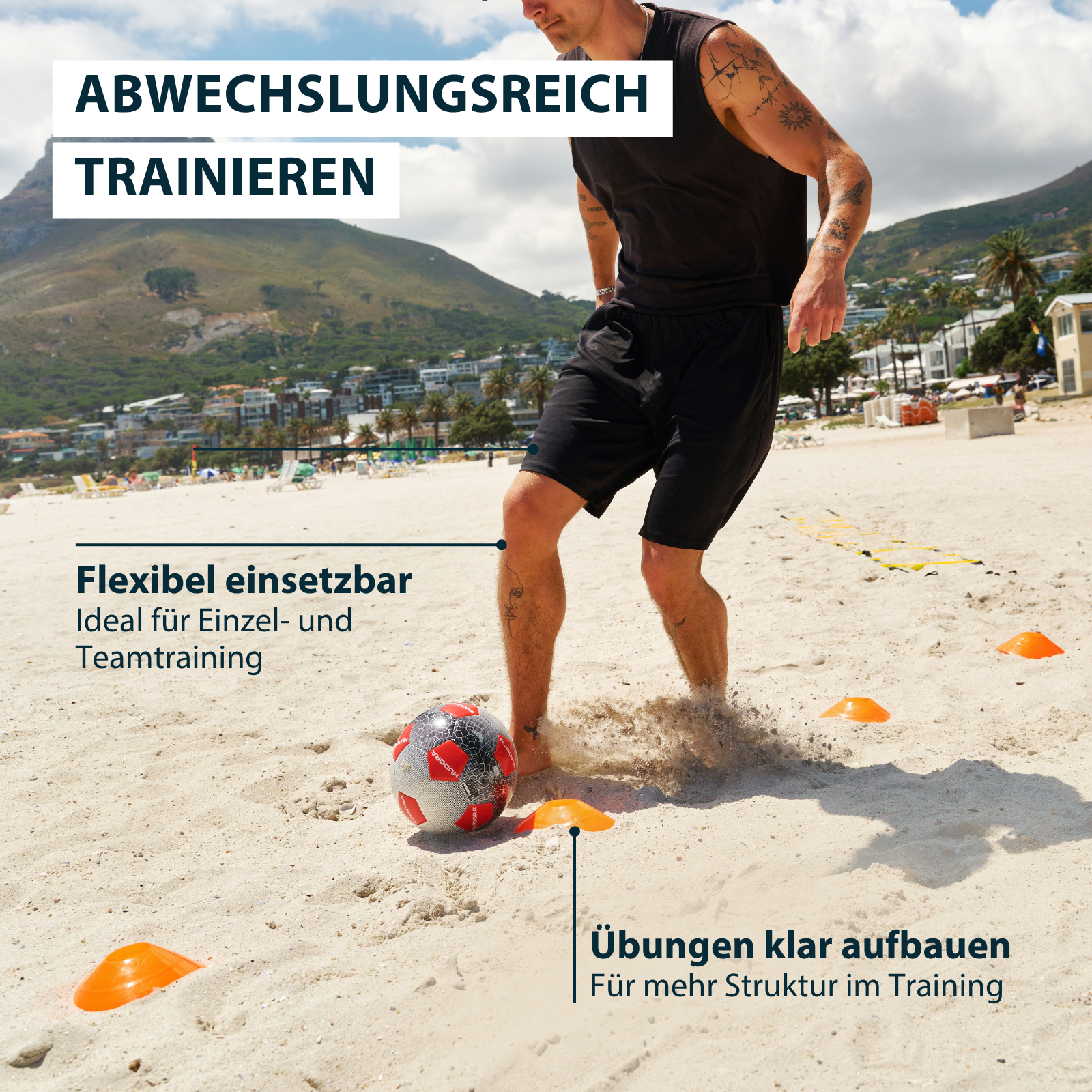 HUDORA Fußball Trainingsleiter inkl. Hütchen, Bild 5 von 6