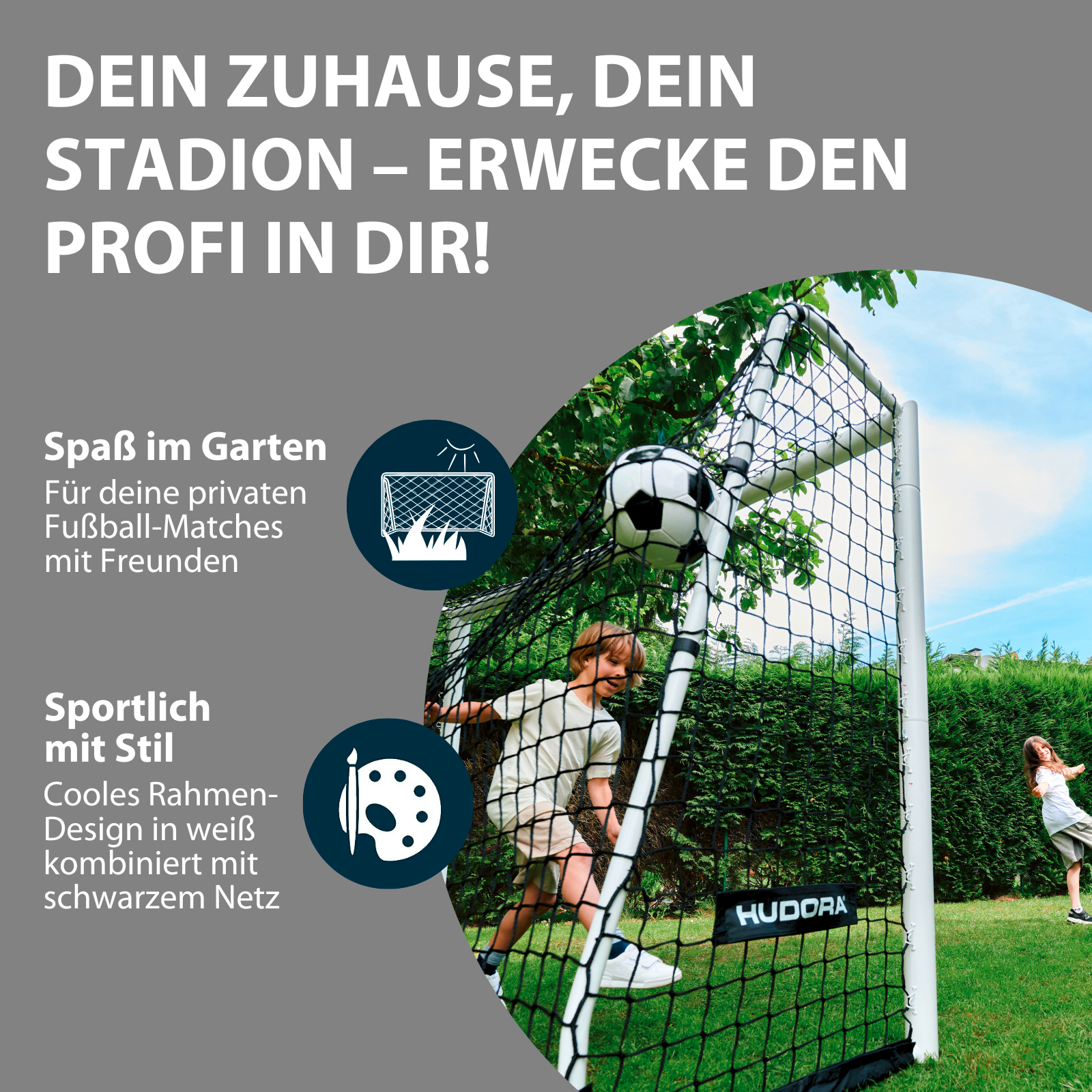 HUDORA Fußballtor Advanced 300 White, Bild 6 von 7