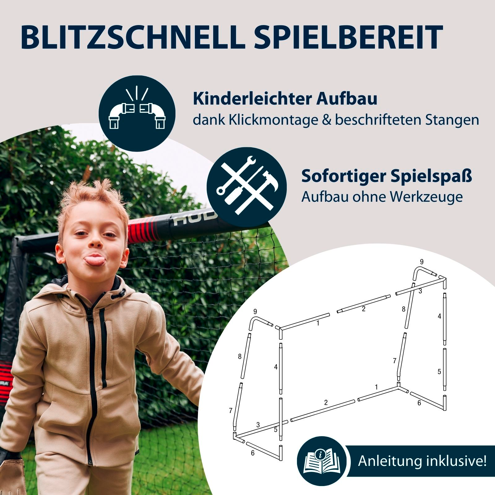 HUDORA Fußballtor Pro Tect 180, Bild 5 von 7