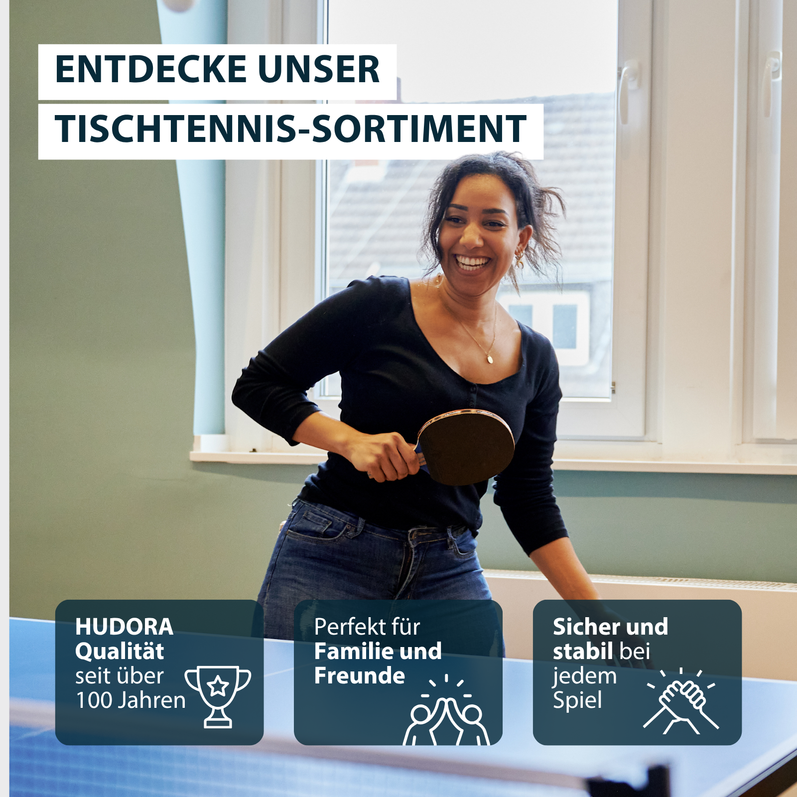 HUDORA Tischtennisplatte Serve shadow, Bild 7 von 7
