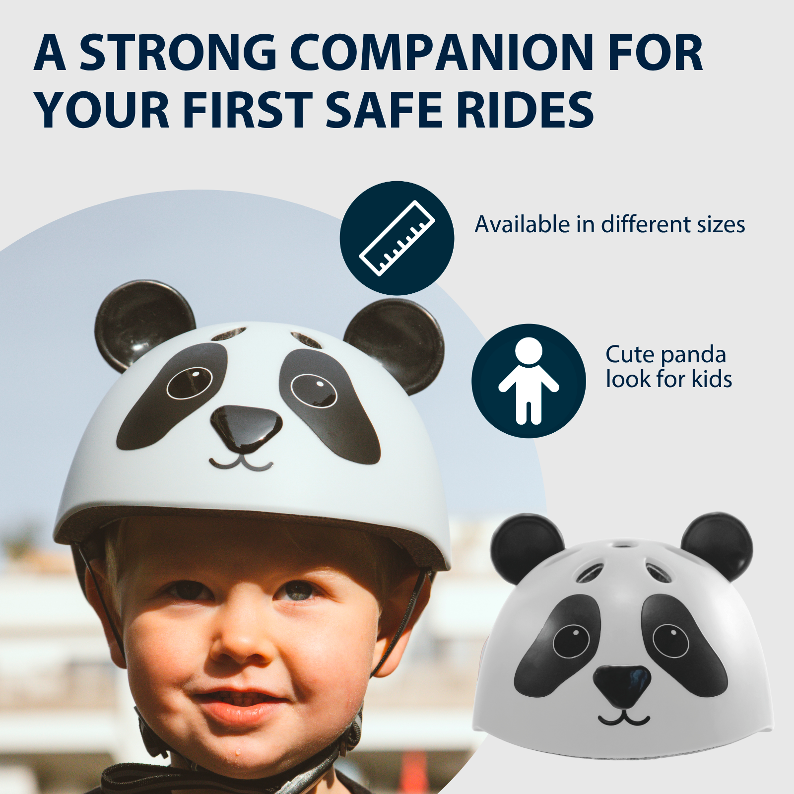 HUDORA children's helmet Beary, mocha, size 48-52, image 6 from 7