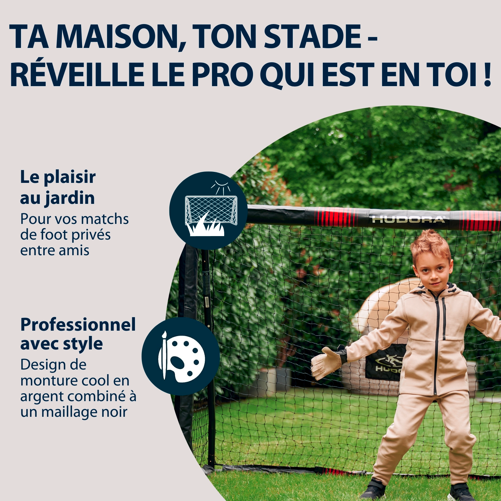 HUDORA football goal Pro Tect 240, image 6 from 7