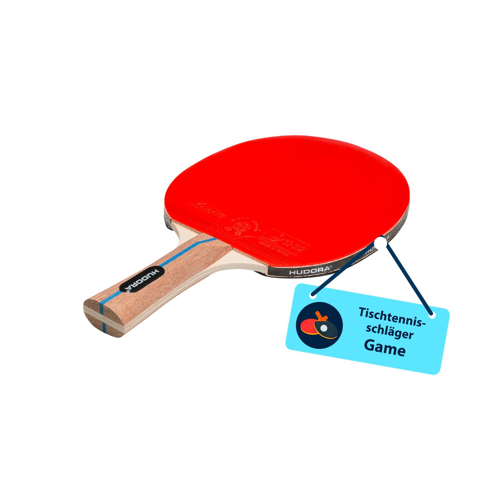 HUDORA Tischtennisschläger Game