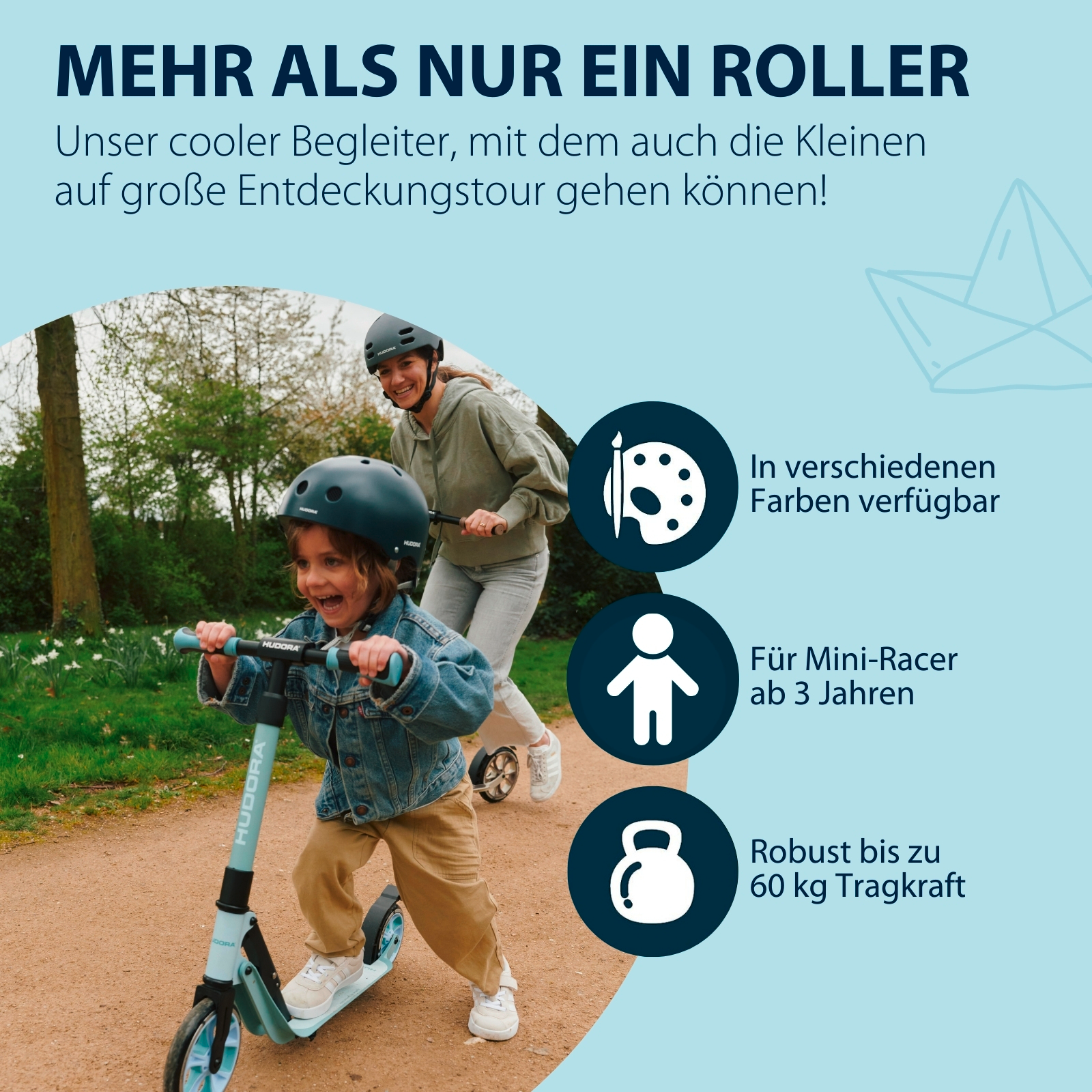 HUDORA BigWheel® 180 Advanced Junior, sky blue, Bild 6 von 7