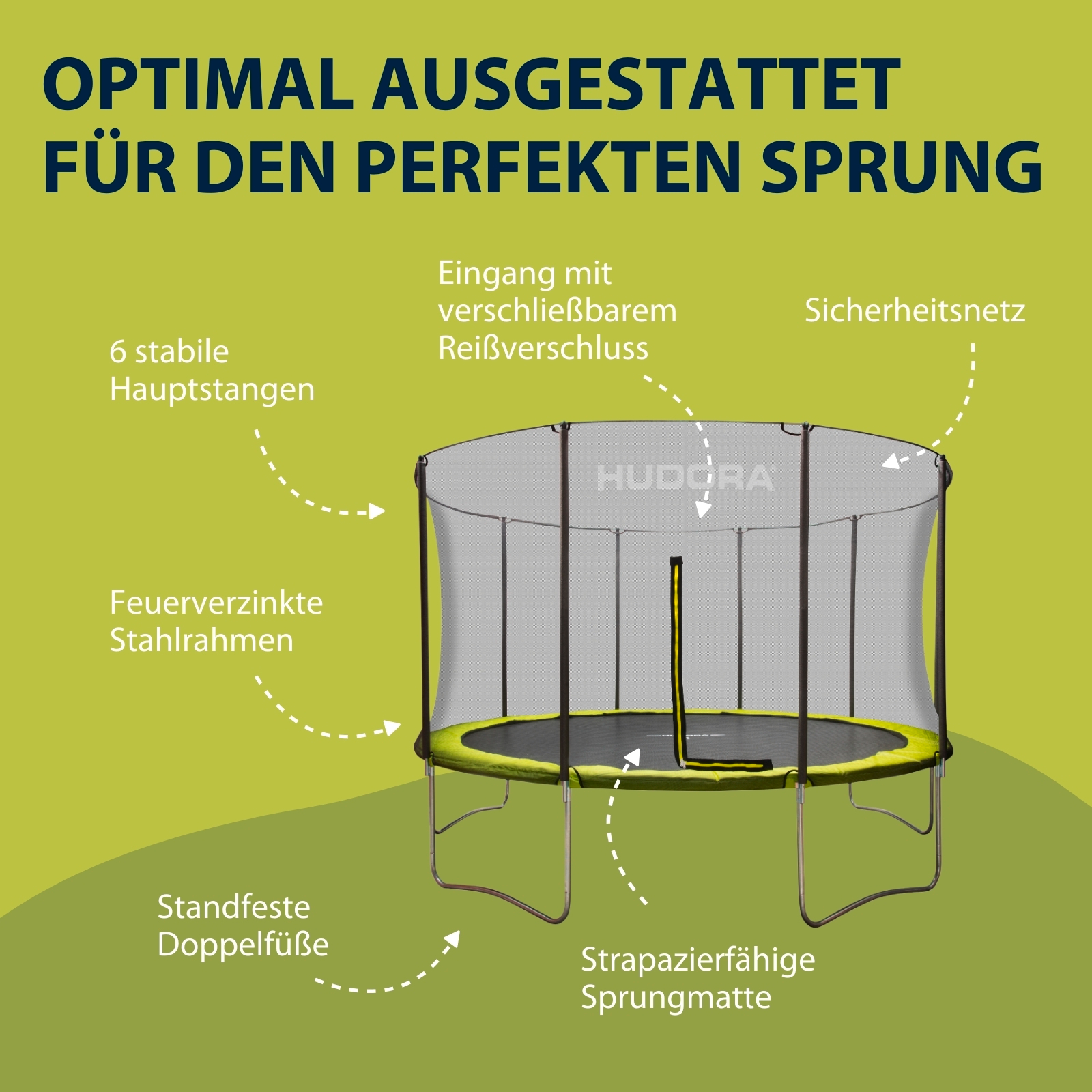 HUDORA Fabulous Trampolin 400V, Bild 3 von 7
