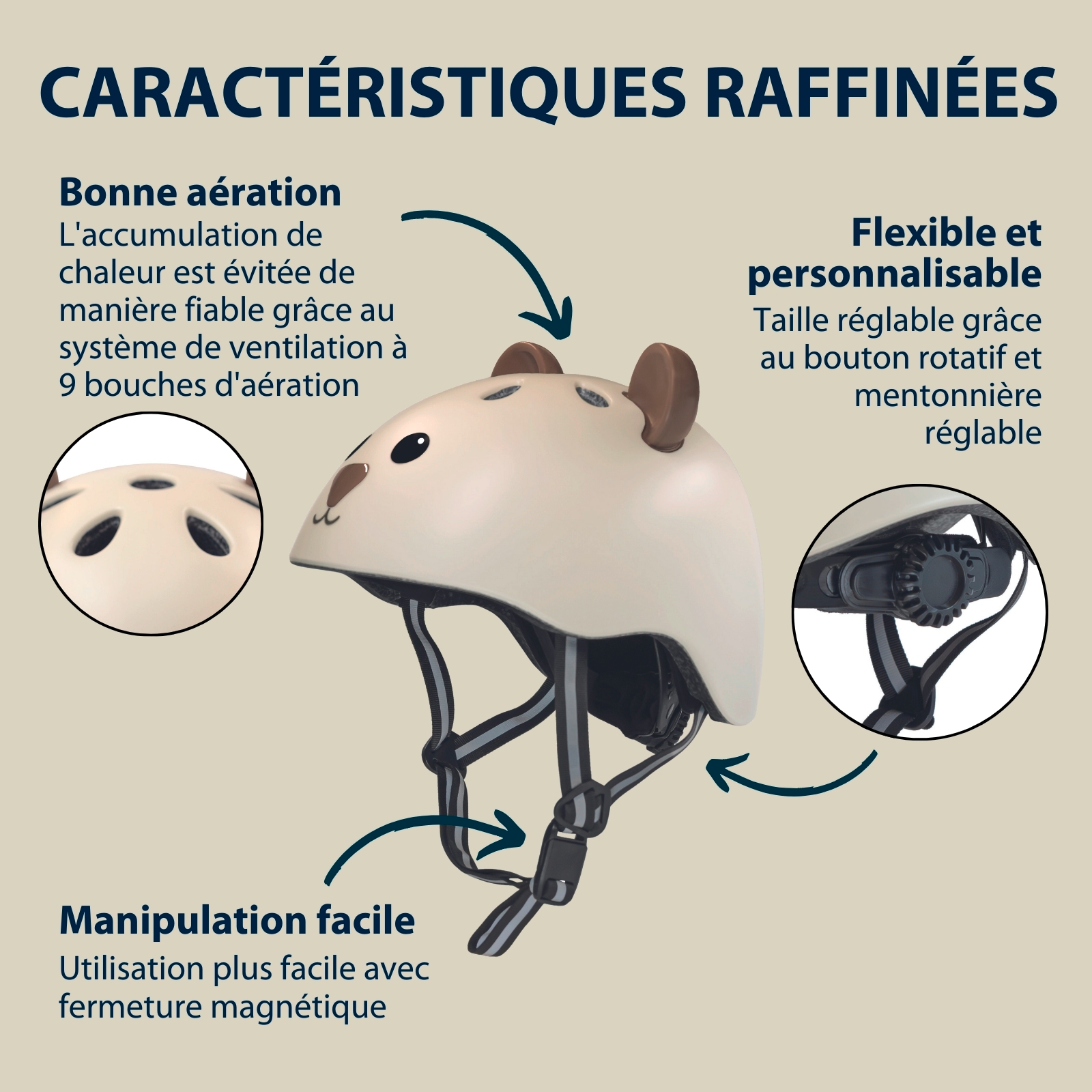 Casque pour enfants Beary, image 3 from 7