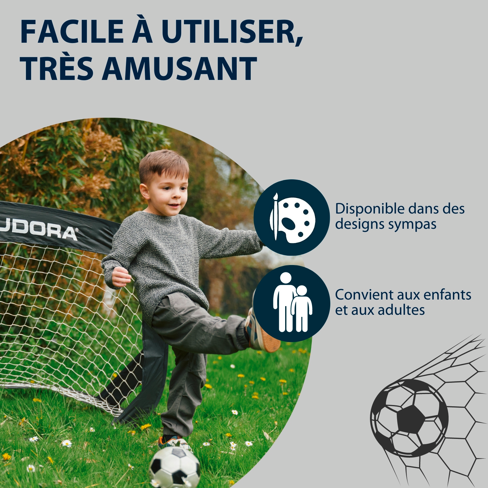 But de football Pop Up, set de 2, image 4 from 6