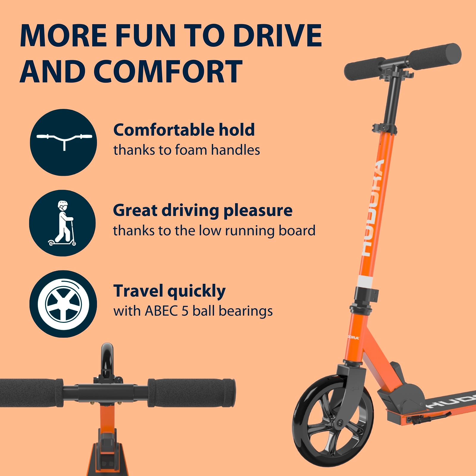 HUDORA Scooter Start 200, orange, image 3 from 7