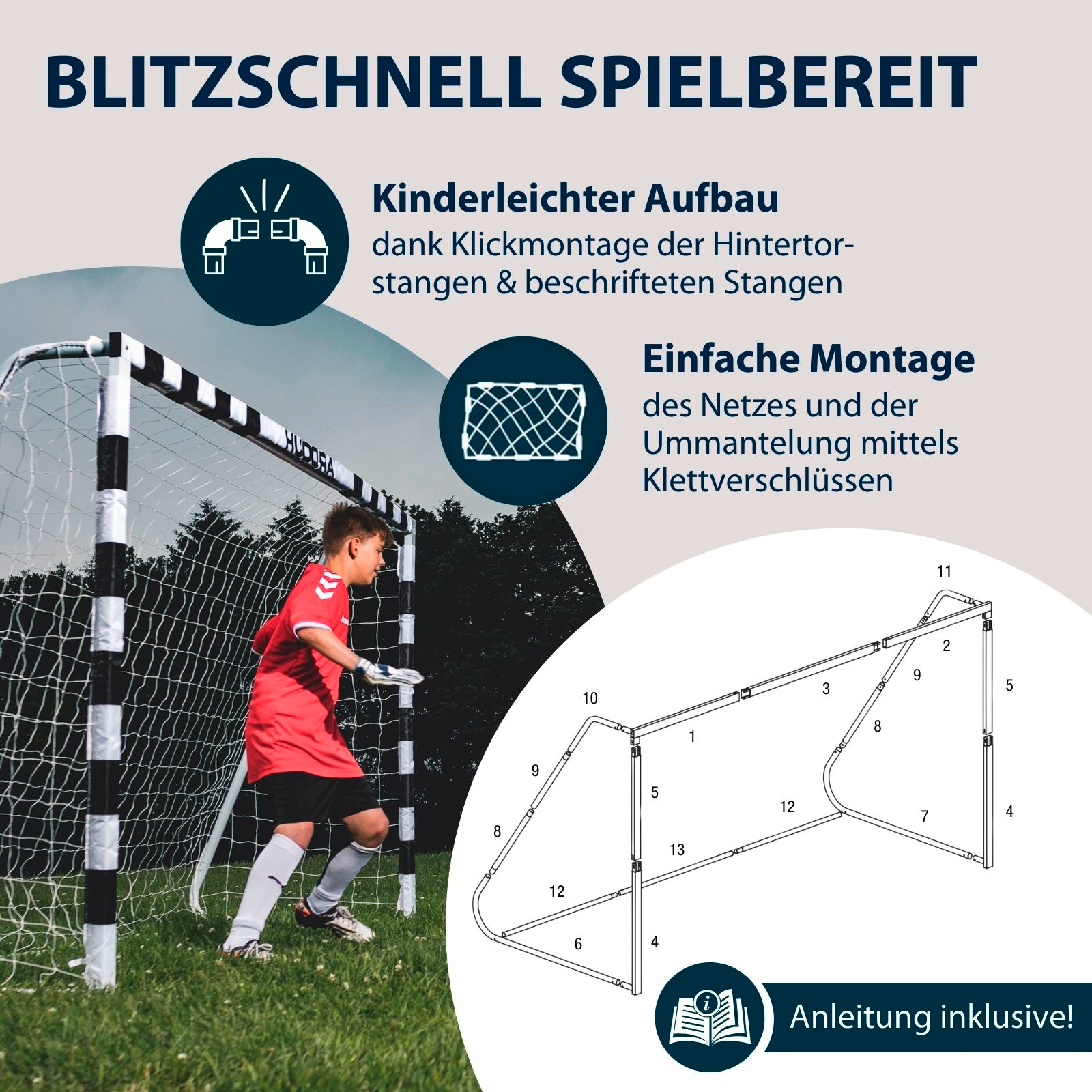 HUDORA Fußballtor Stadion, Bild 4 von 6