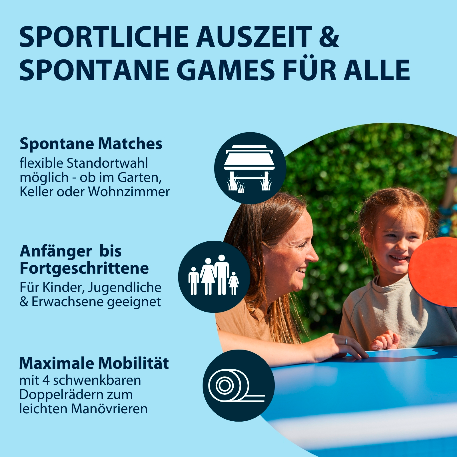 HUDORA Tischtennisplatte Match, Bild 6 von 7