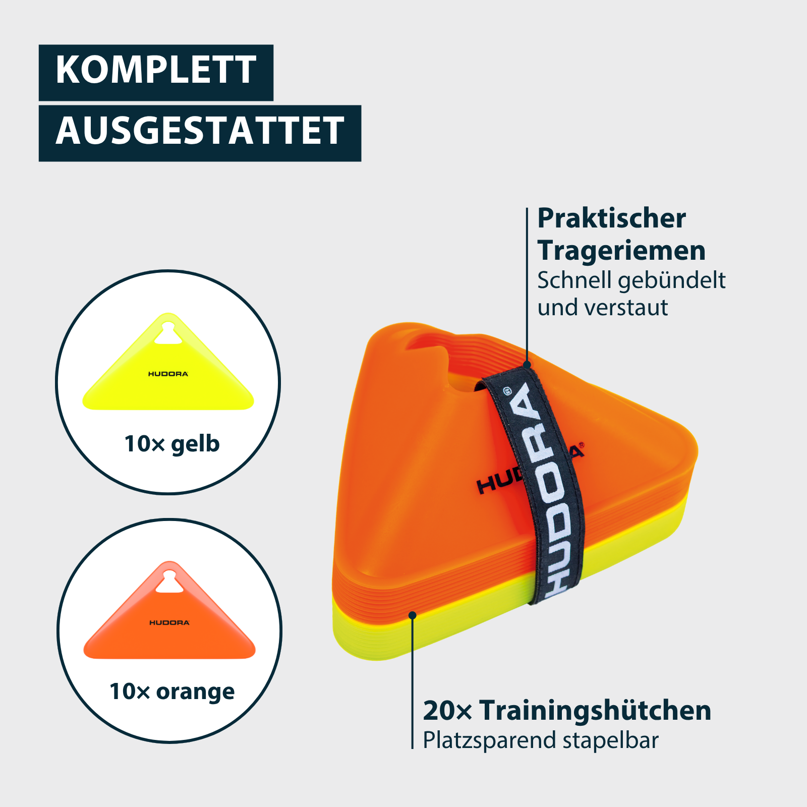 HUDORA Fußball Trainingshütchen, Bild 3 von 6