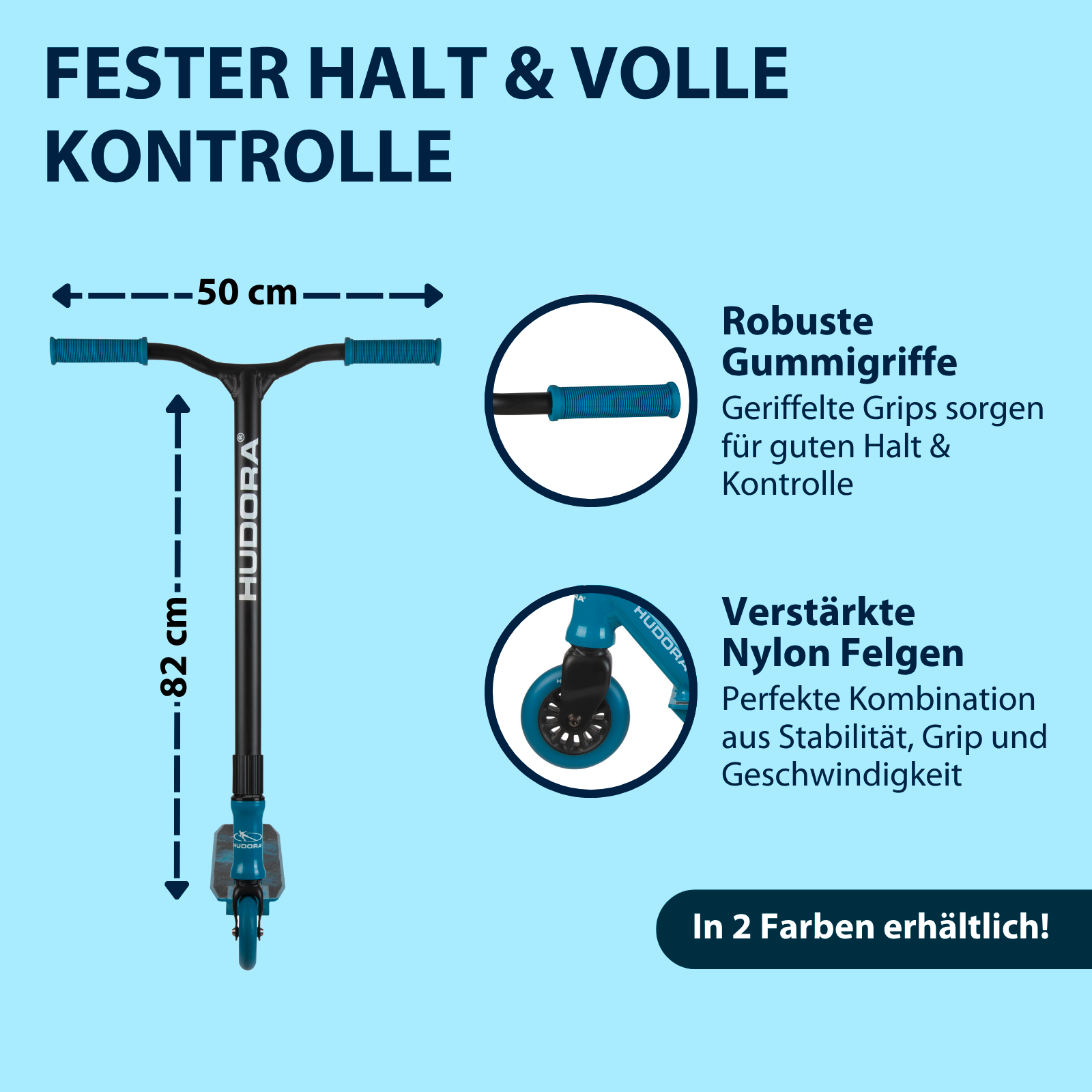 HUDORA Stunt Scooter XQ-12.1, blau, Bild 4 von 7