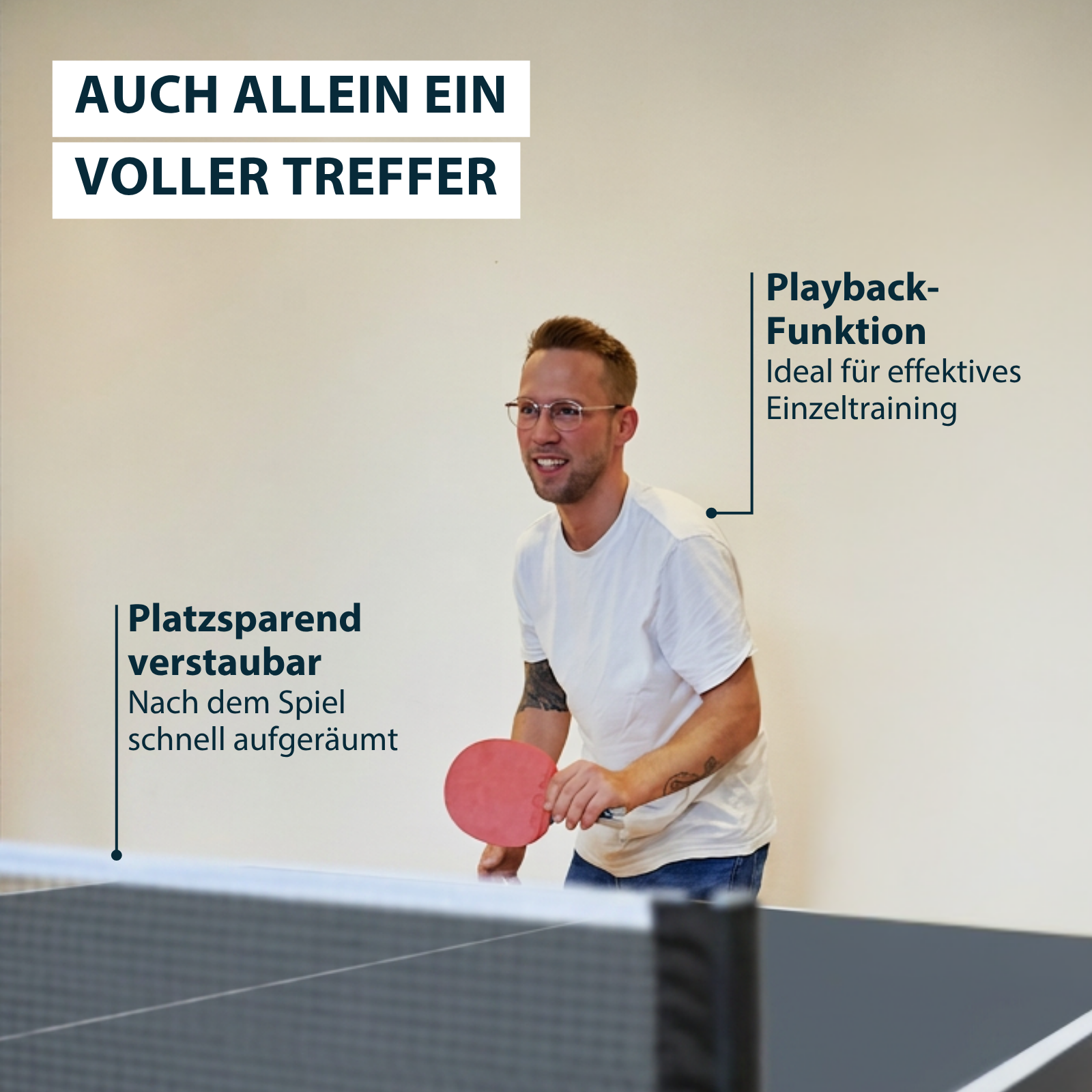 HUDORA Tischtennisplatte Serve shadow, Bild 4 von 7