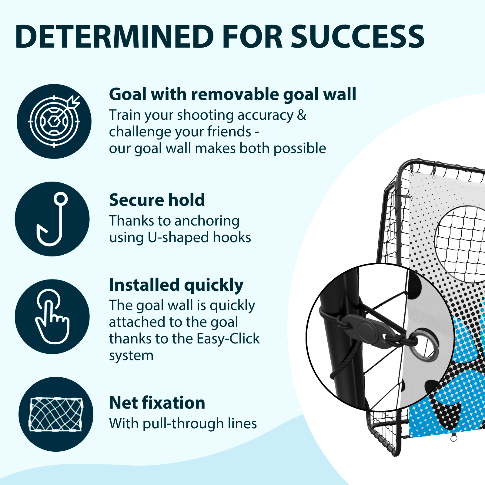 HUDORA football goal trainer with goal wall, image 3 from 6