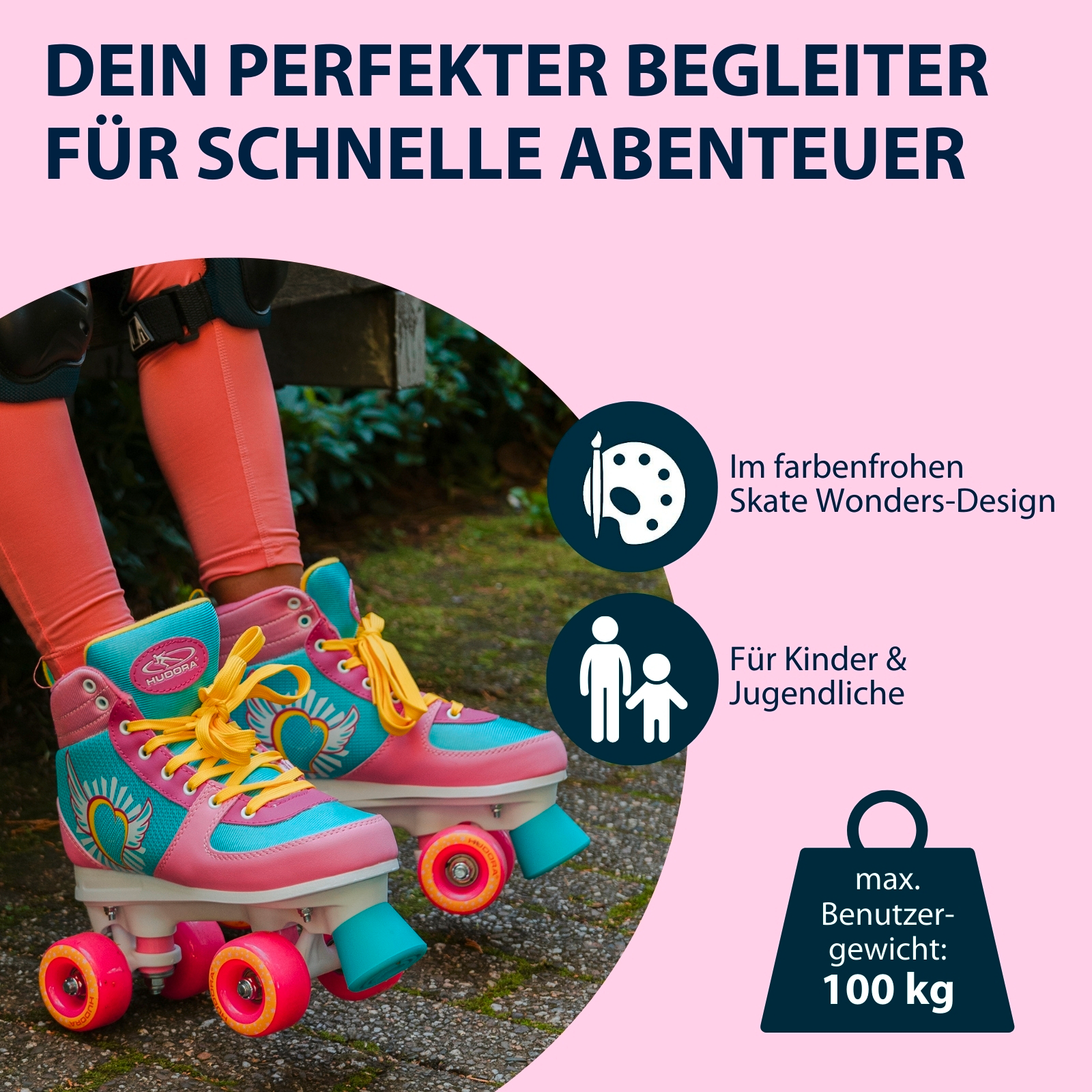 HUDORA Rollschuh Skate Wonders Gr. 35-40, Bild 6 von 7