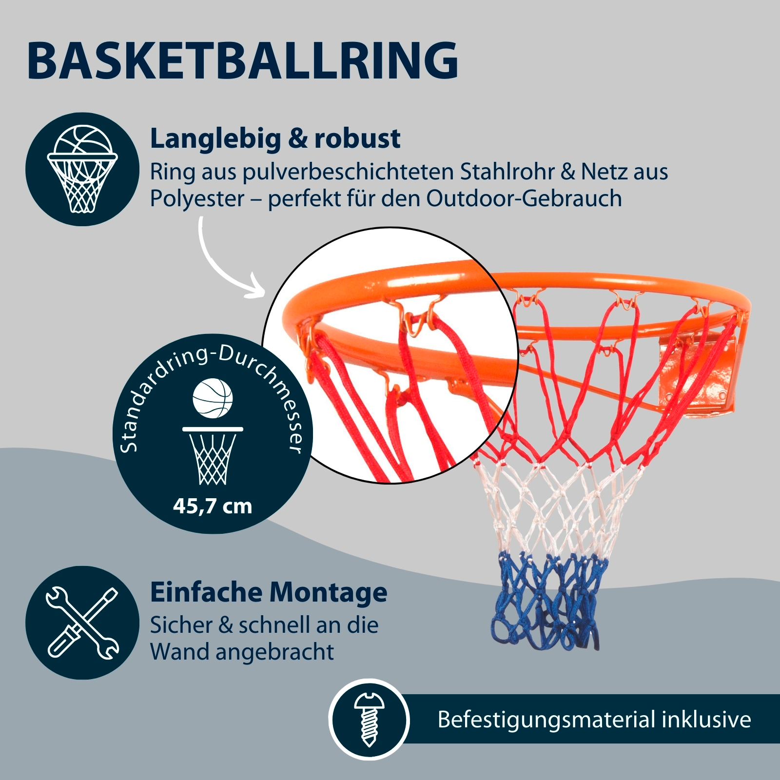 HUDORA Basketball Set Slam It, Bild 3 von 7