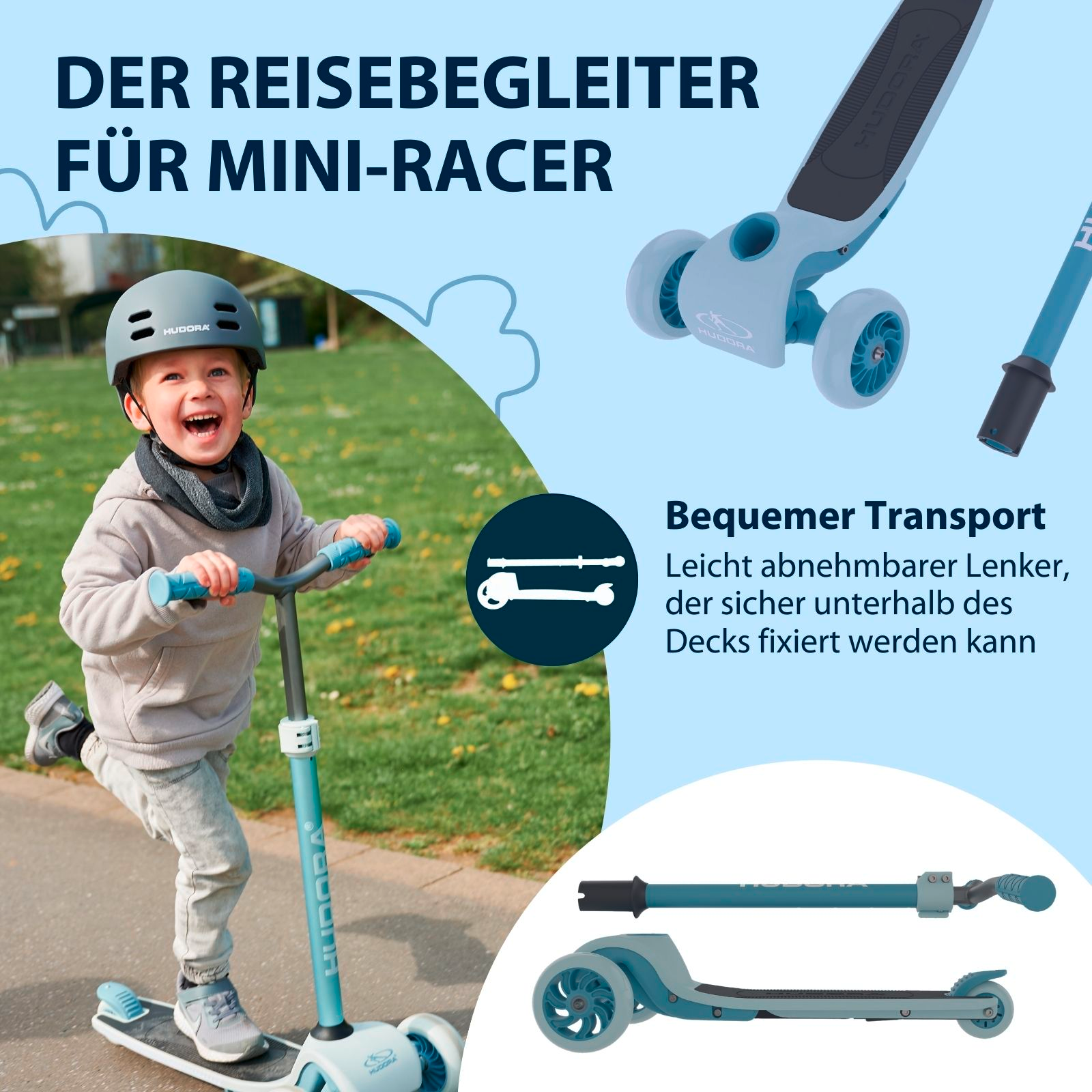 HUDORA Tri-Scooter, blue, Bild 4 von 7