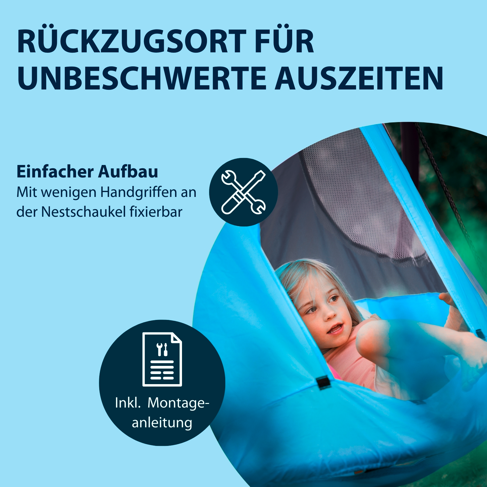 HUDORA Zelt Cosy Castle  für Nestschaukel 90, Bild 4 von 7