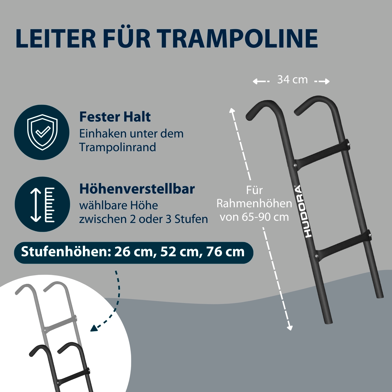 HUDORA Leiter für Gartentrampoline, Bild 2 von 5
