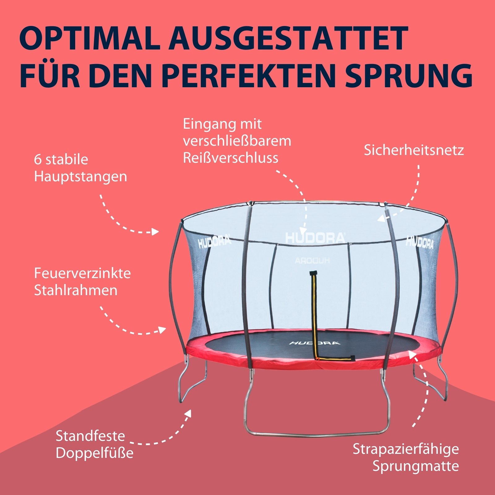 HUDORA Trampolin Fantastic 400V, Bild 3 von 7