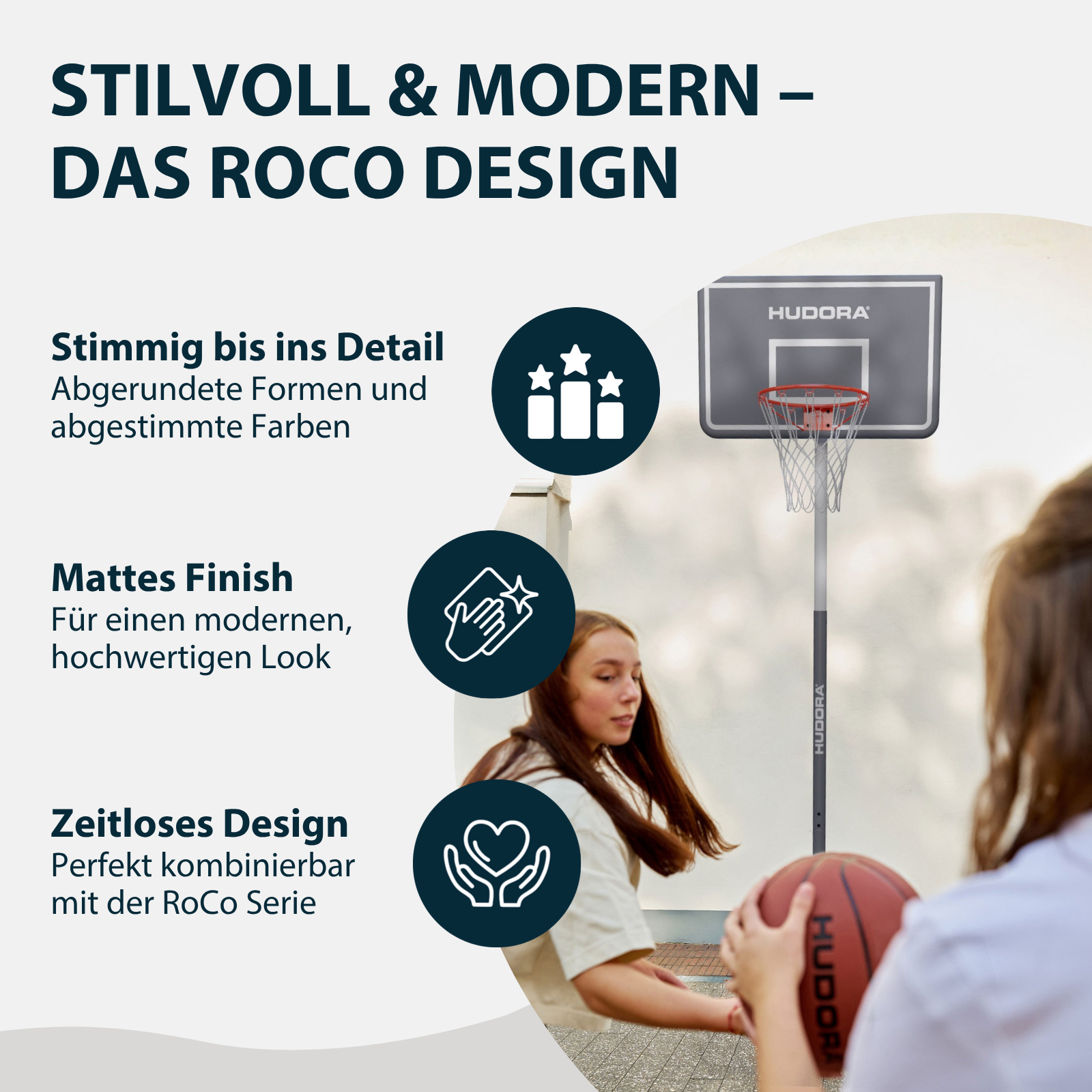 HUDORA Basketballständer RoCo Lite 260, cloud, Bild 3 von 7