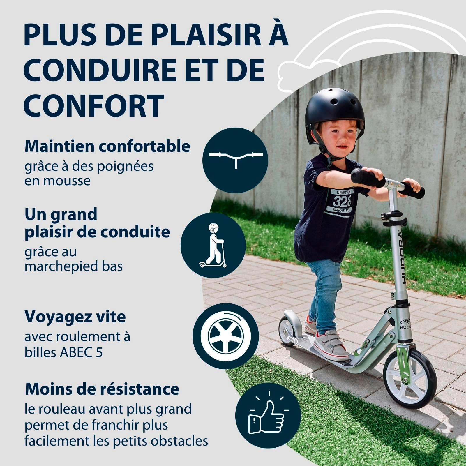 HUDORA Little BigWheel® - Trottinette à roulettes, image 3 from 7