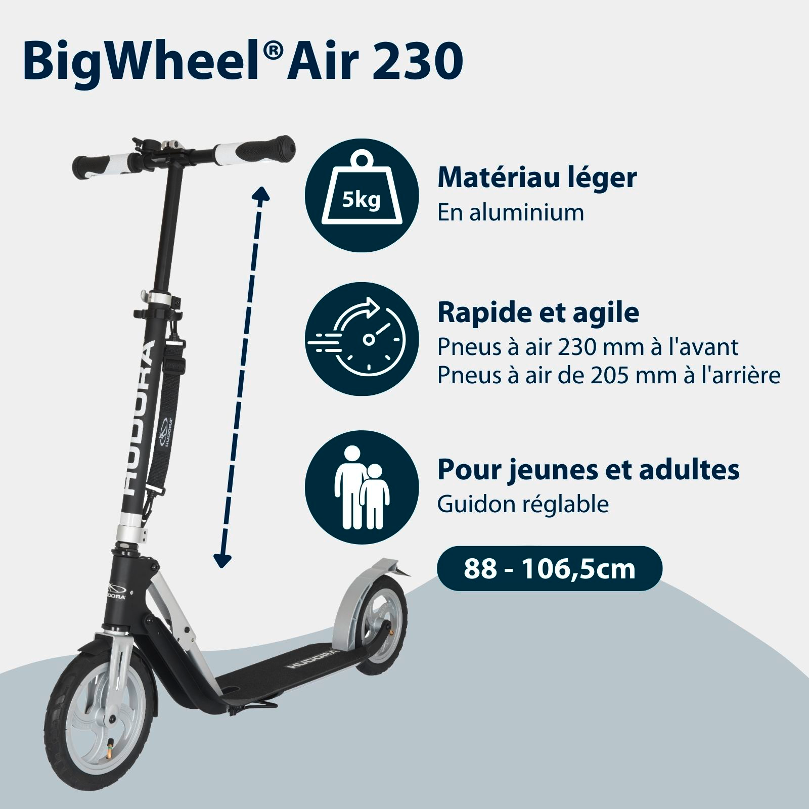 HUDORA BigWheel® Air 230, image 2 from 7