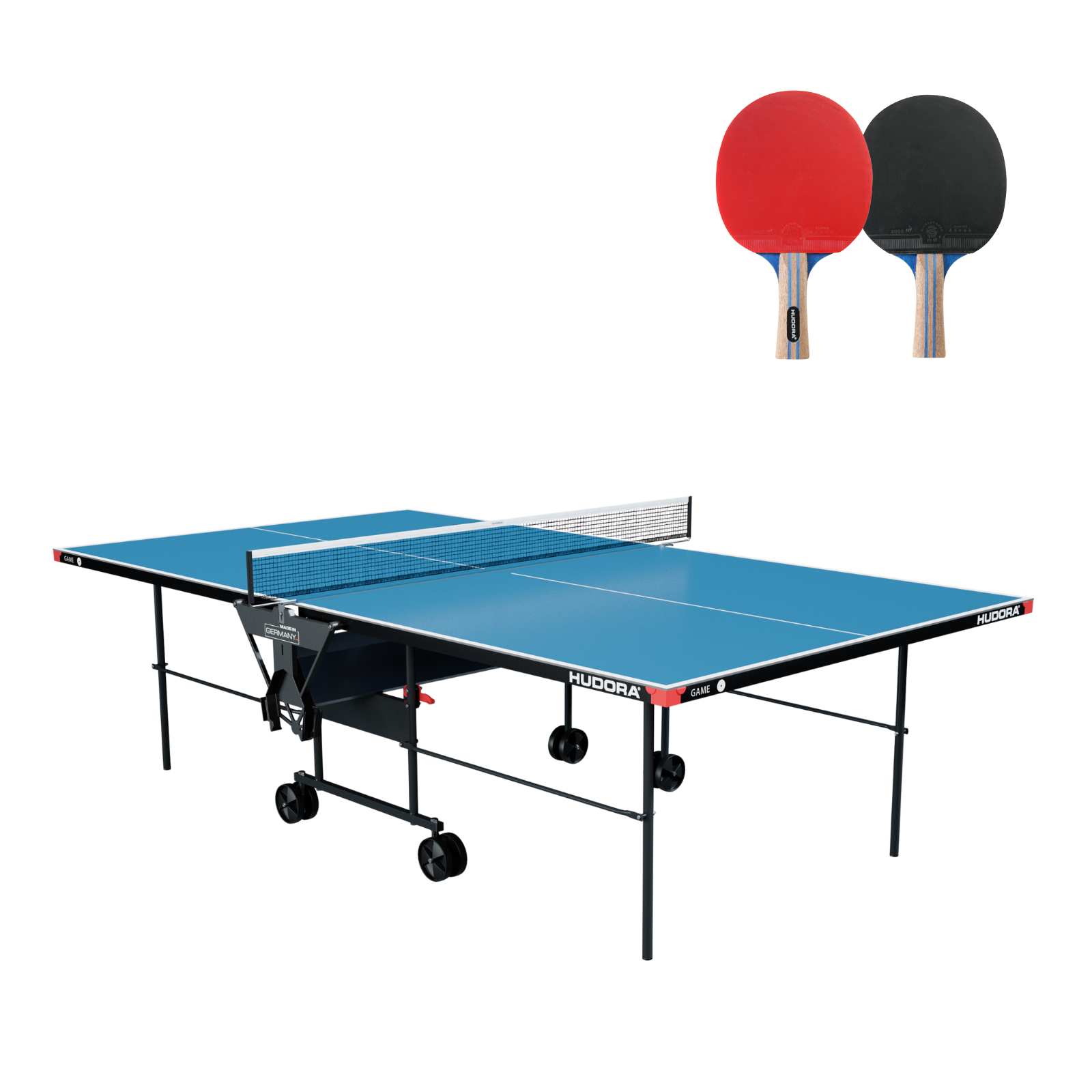 HUDORA Tischtennisplatte Game inkl. 2 Tisctennisschläger