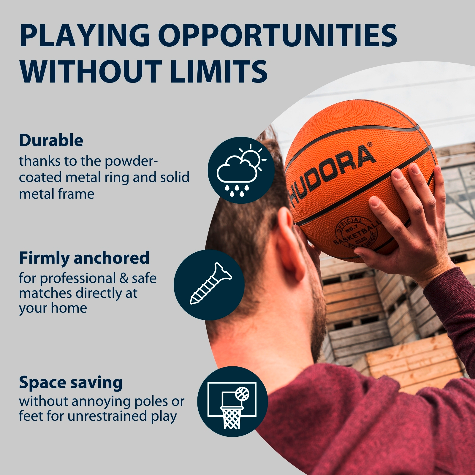 HUDORA Basketball Board Competition Pro, image 4 from 6