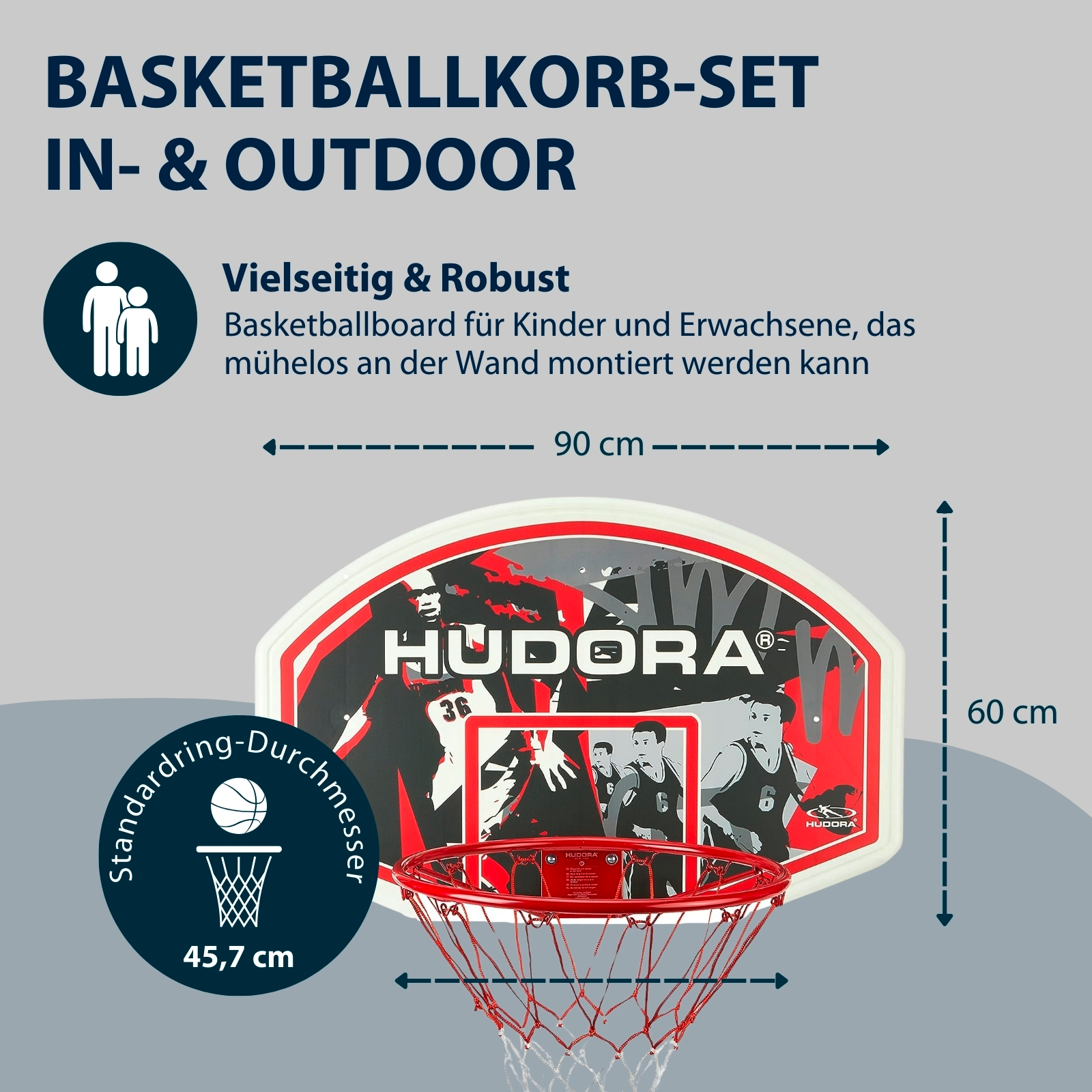 HUDORA Basketballkorbset In-/Outdoor, Bild 2 von 6