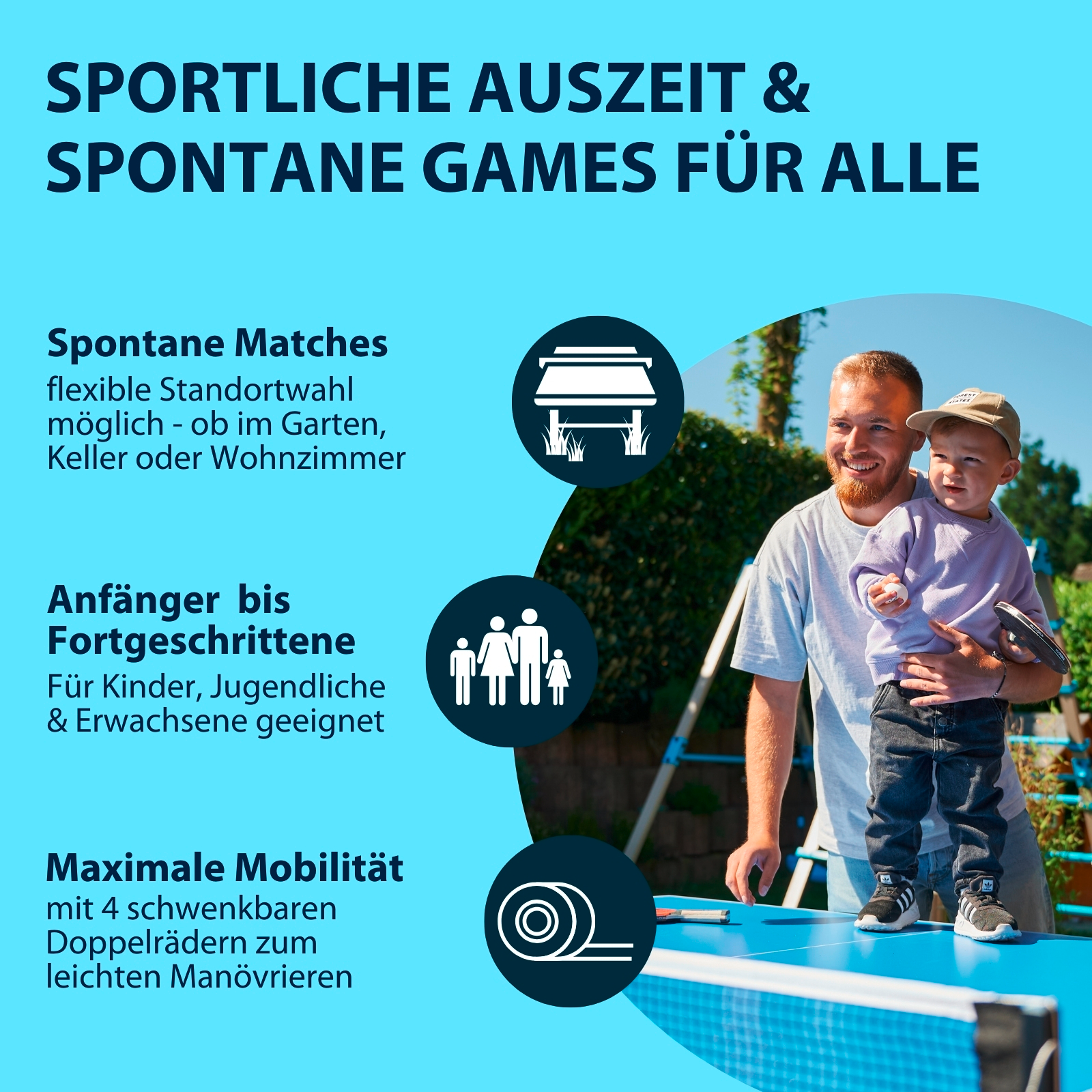 HUDORA Tischtennisplatte Game, Bild 6 von 7