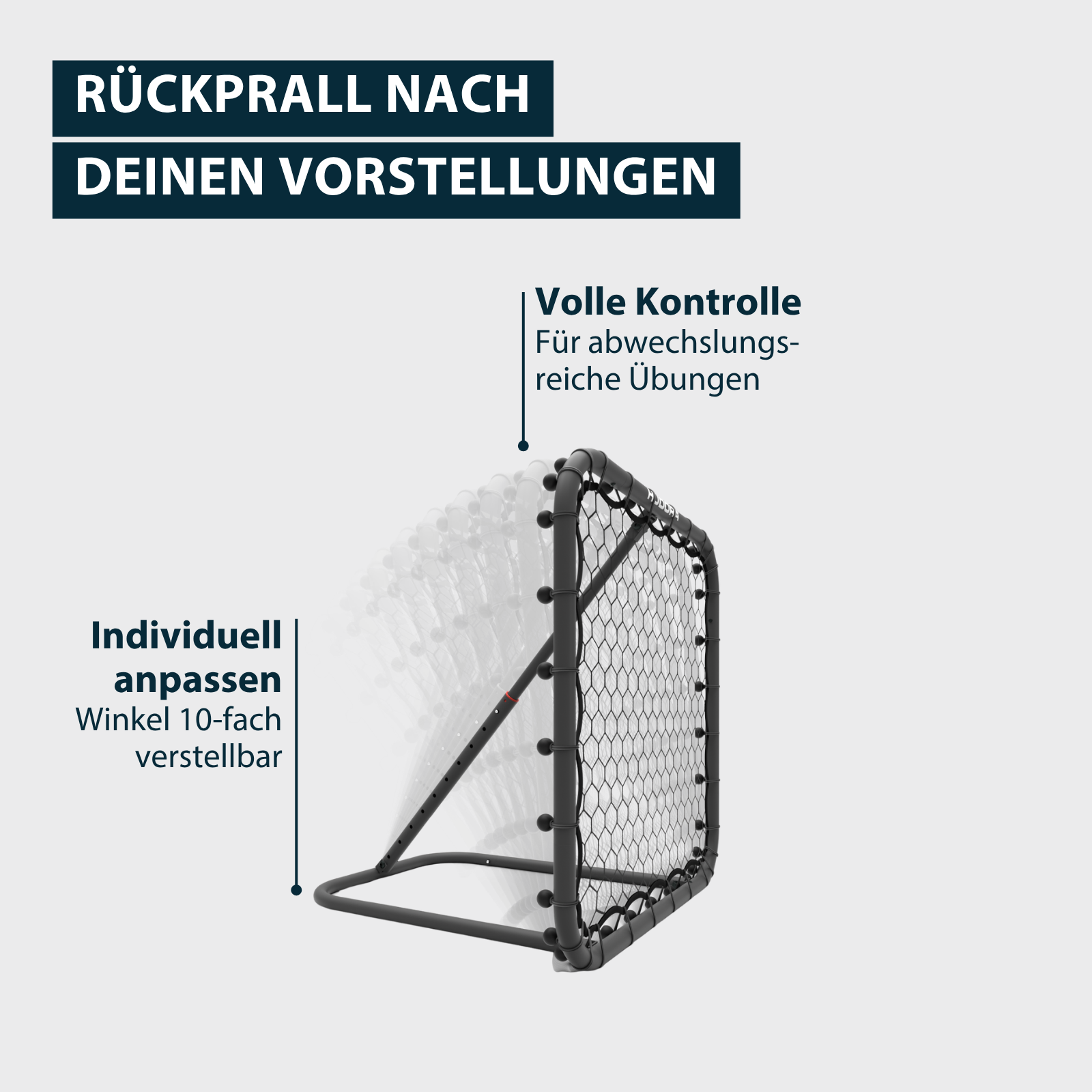 HUDORA Fußball Rebounder 80 Grey, Bild 4 von 7