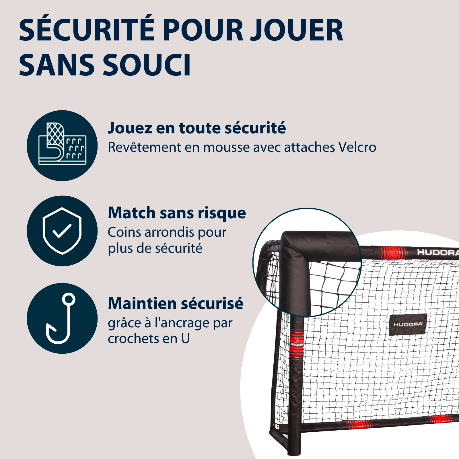 HUDORA football goal Pro Tect 240, image 4 from 7