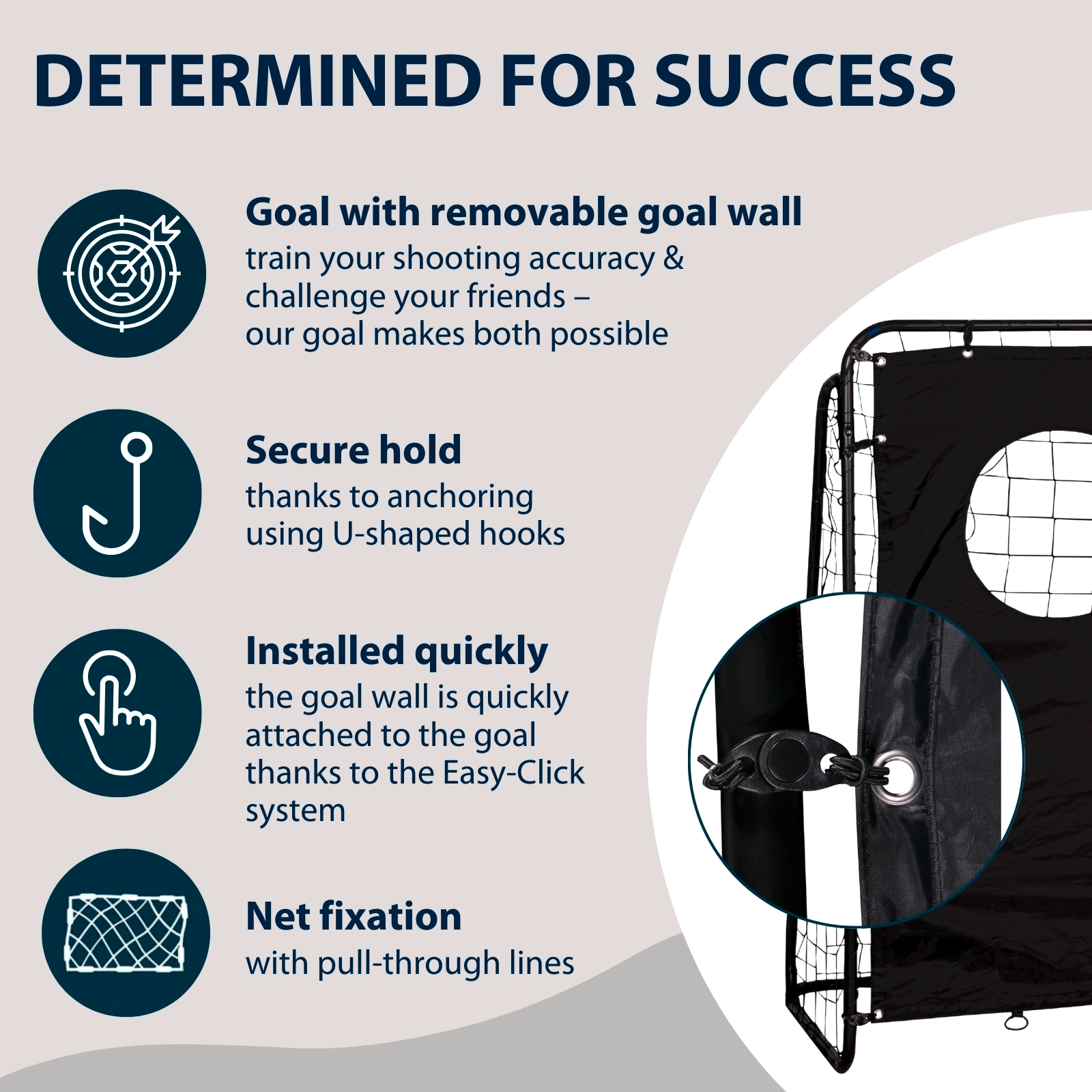 HUDORA football goal trainer with goal wall, image 3 from 6