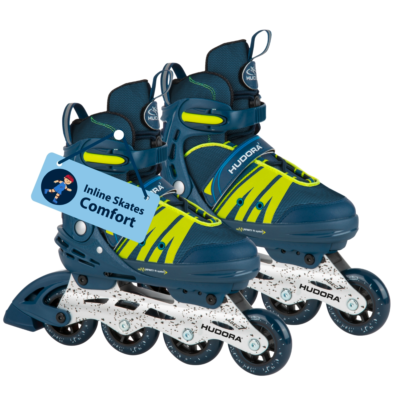 HUDORA Inline Skates Comfort, deep blue, size 29-34