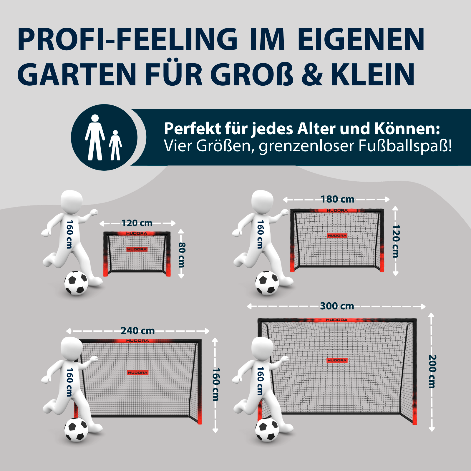HUDORA Fußballtor Pro Tect 300 Advanced Black, Bild 3 von 7