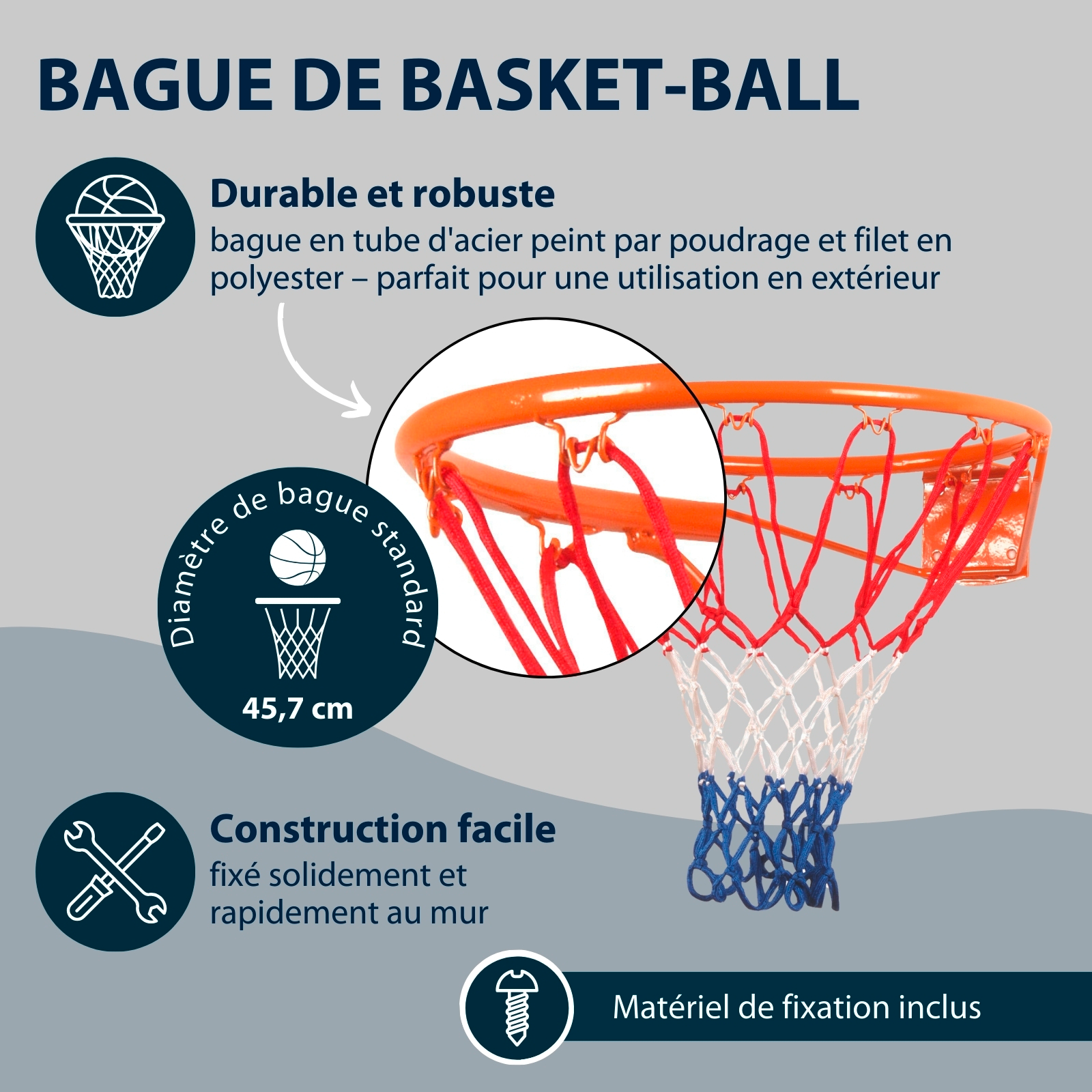 HUDORA Basketball Set Slam It, image 3 from 7