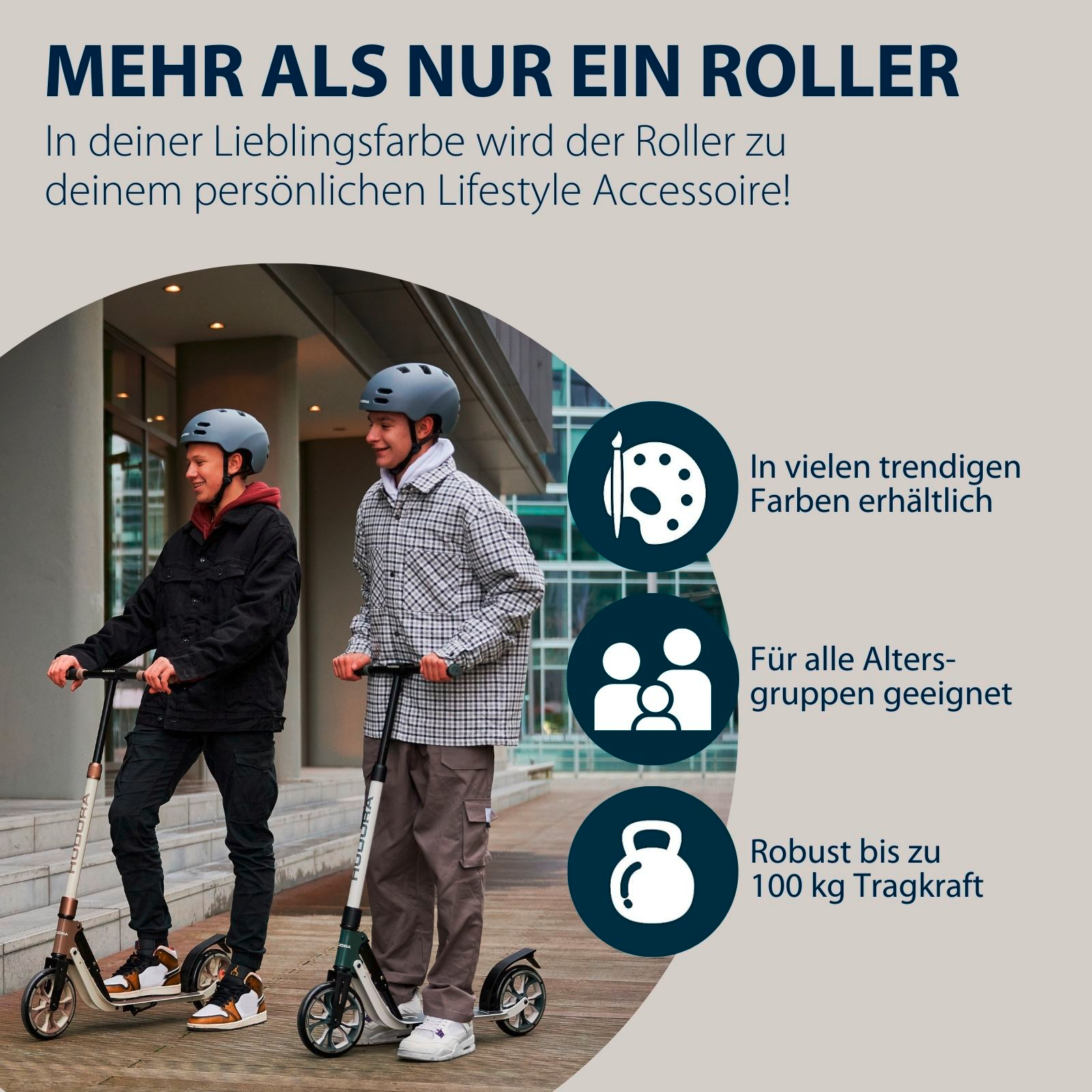 HUDORA BigWheel® 205 Advanced, ivory, Bild 6 von 7