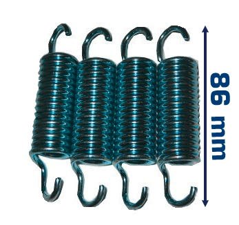 4 Ersatzfedern 86 mm für Trampoline