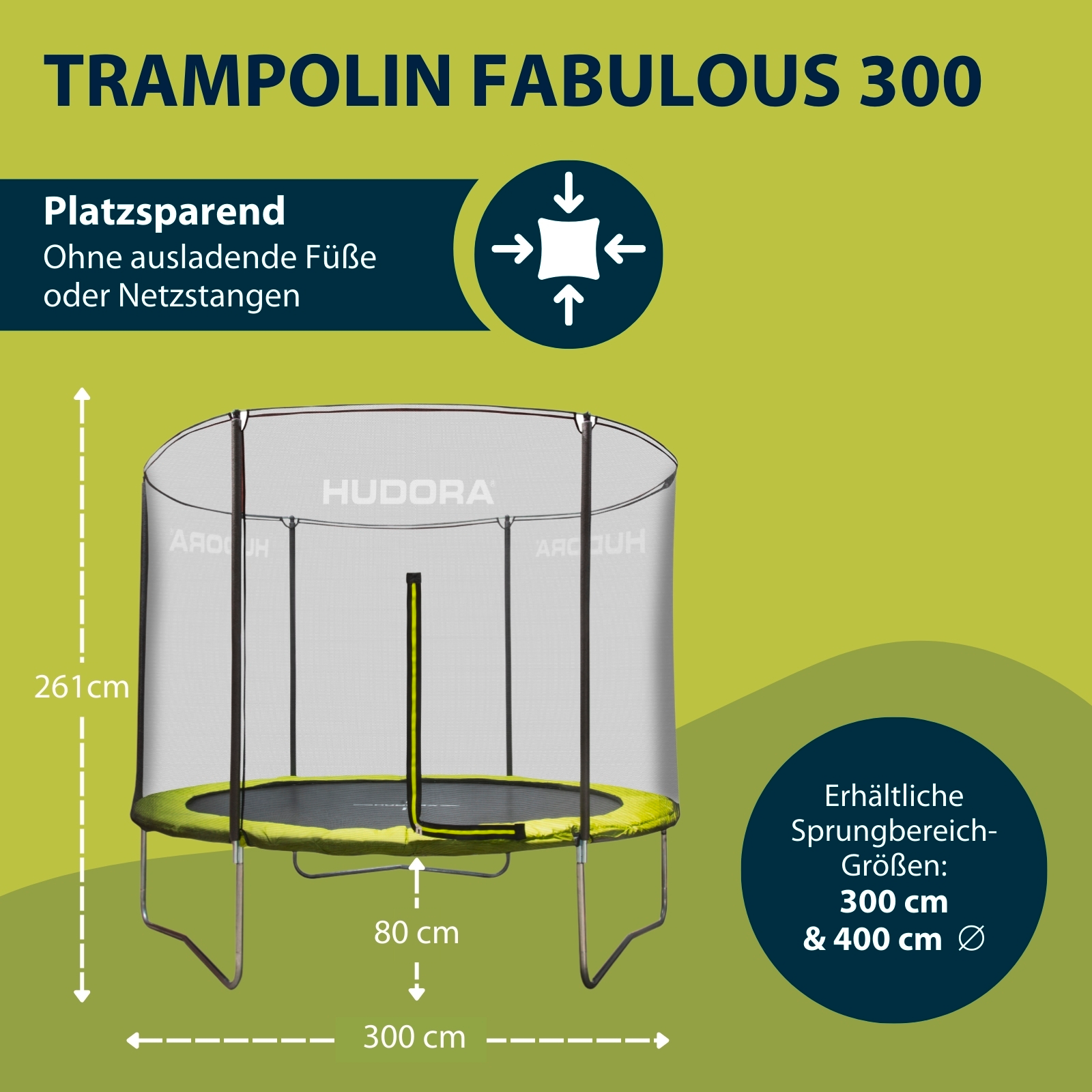 HUDORA Fabulous Trampolin 300V, Bild 2 von 7