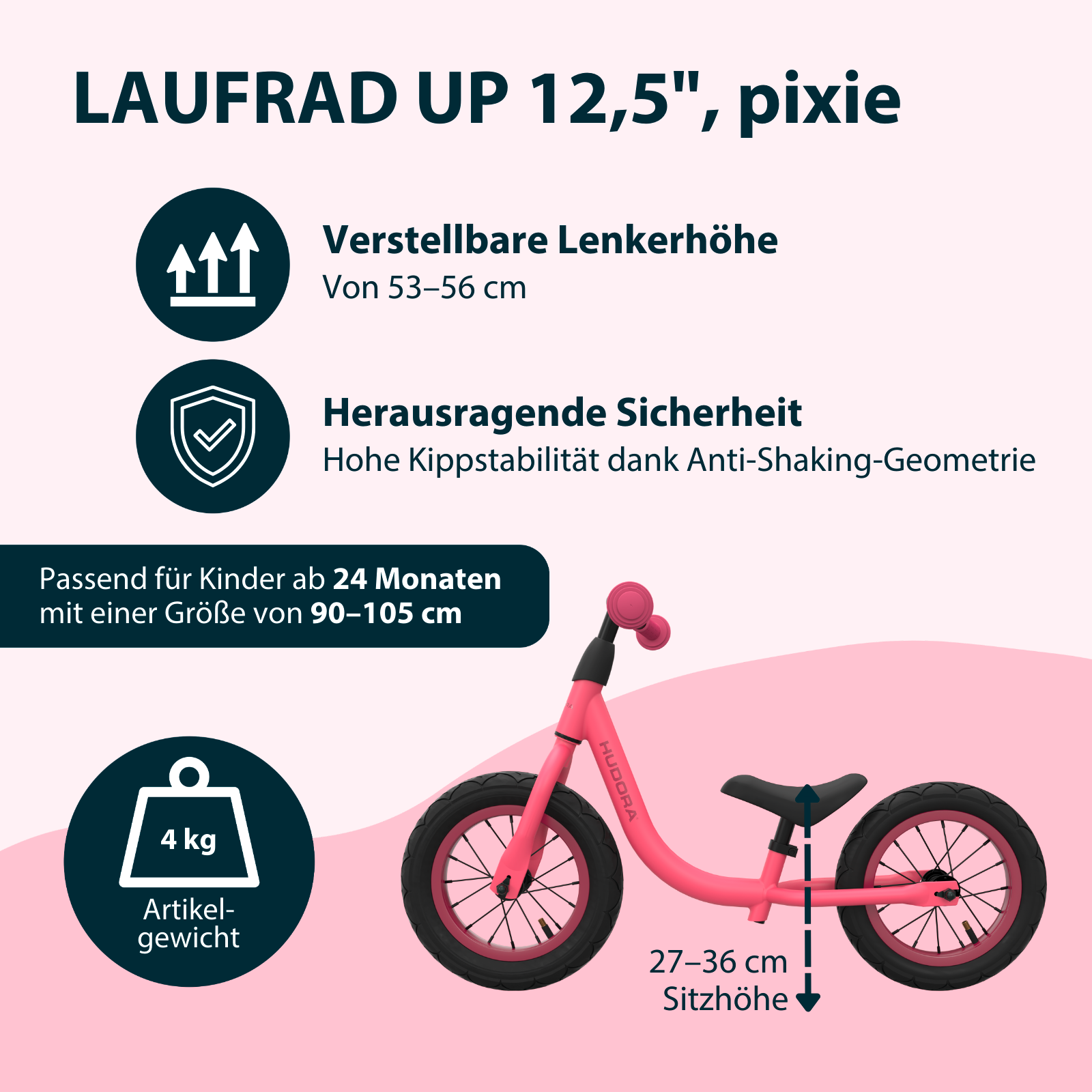 Up 12.5" balance bike, pixie, image 2 from 6