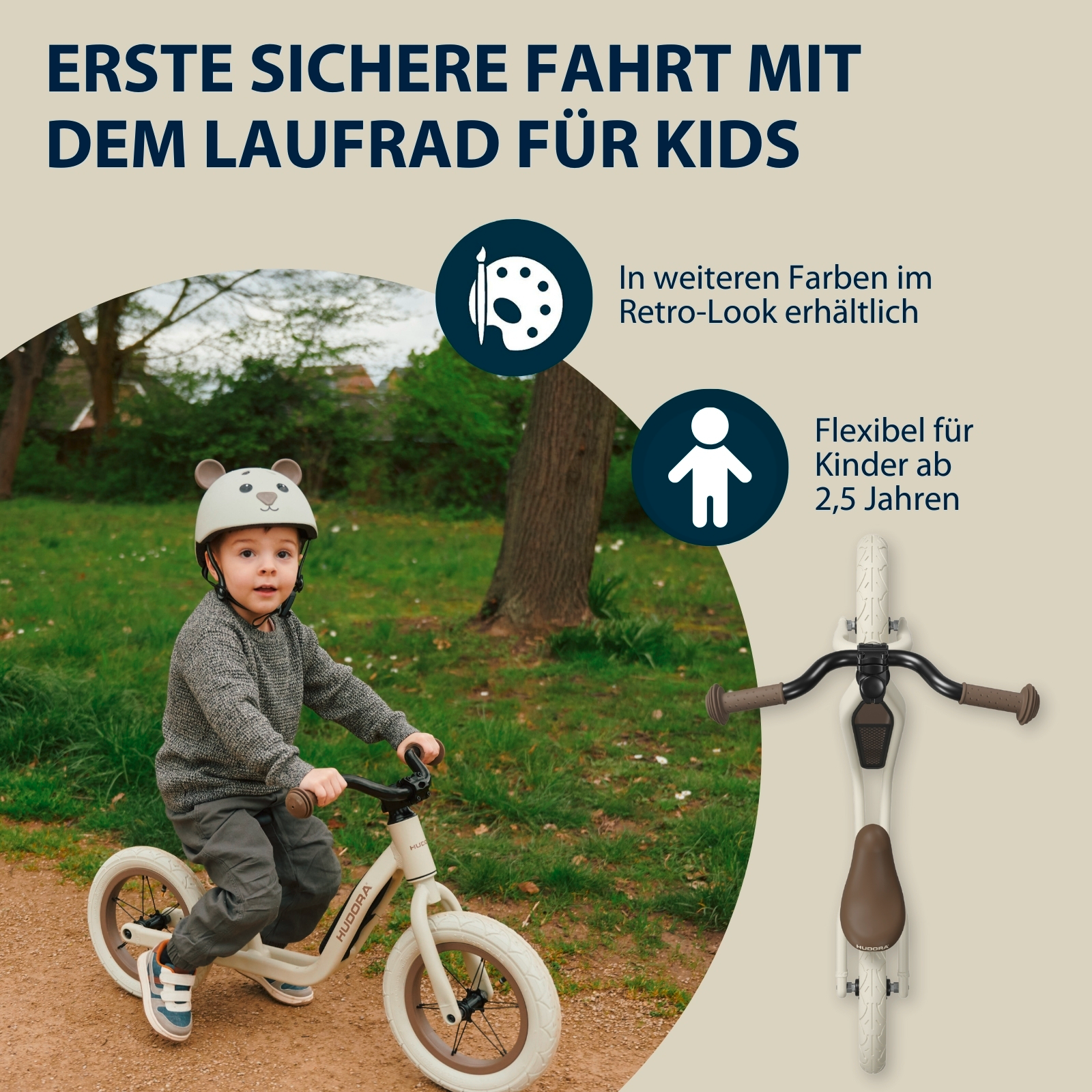 HUDORA Laufrad Explory, mocha, Bild 5 von 6
