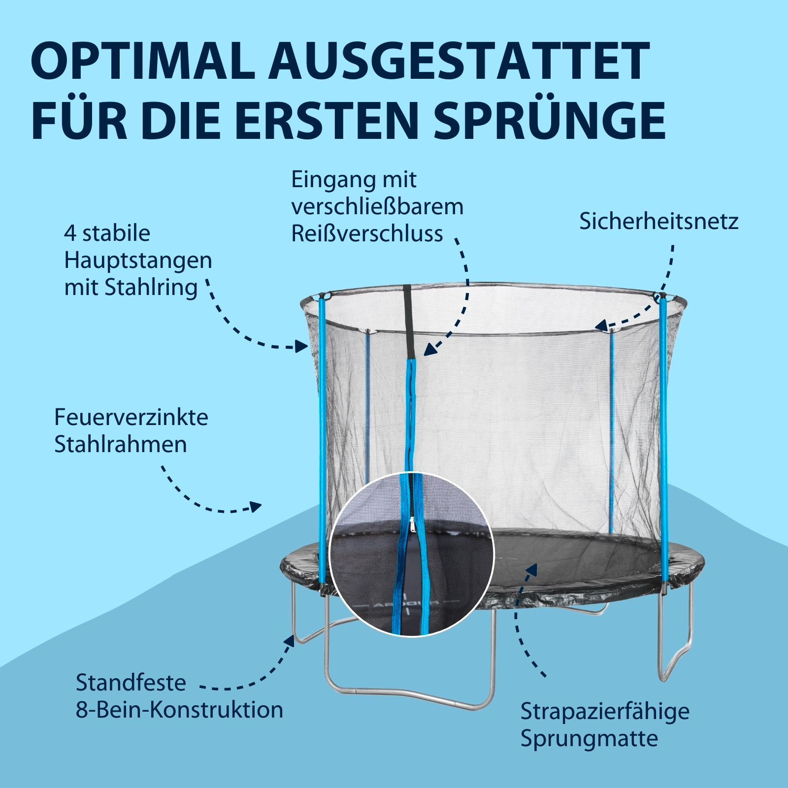 Start Trampolin 300V, blue, Bild 3 von 7