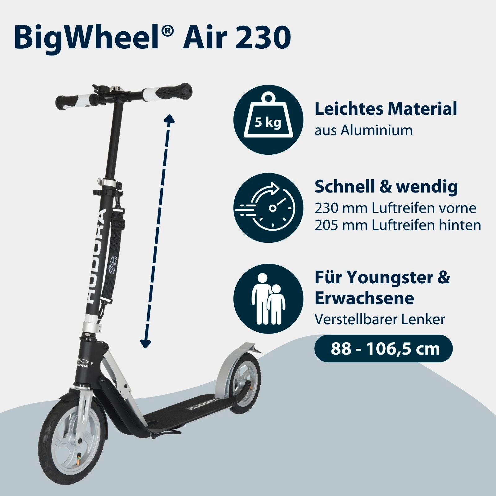 HUDORA BigWheel® Air 230, Bild 2 von 7